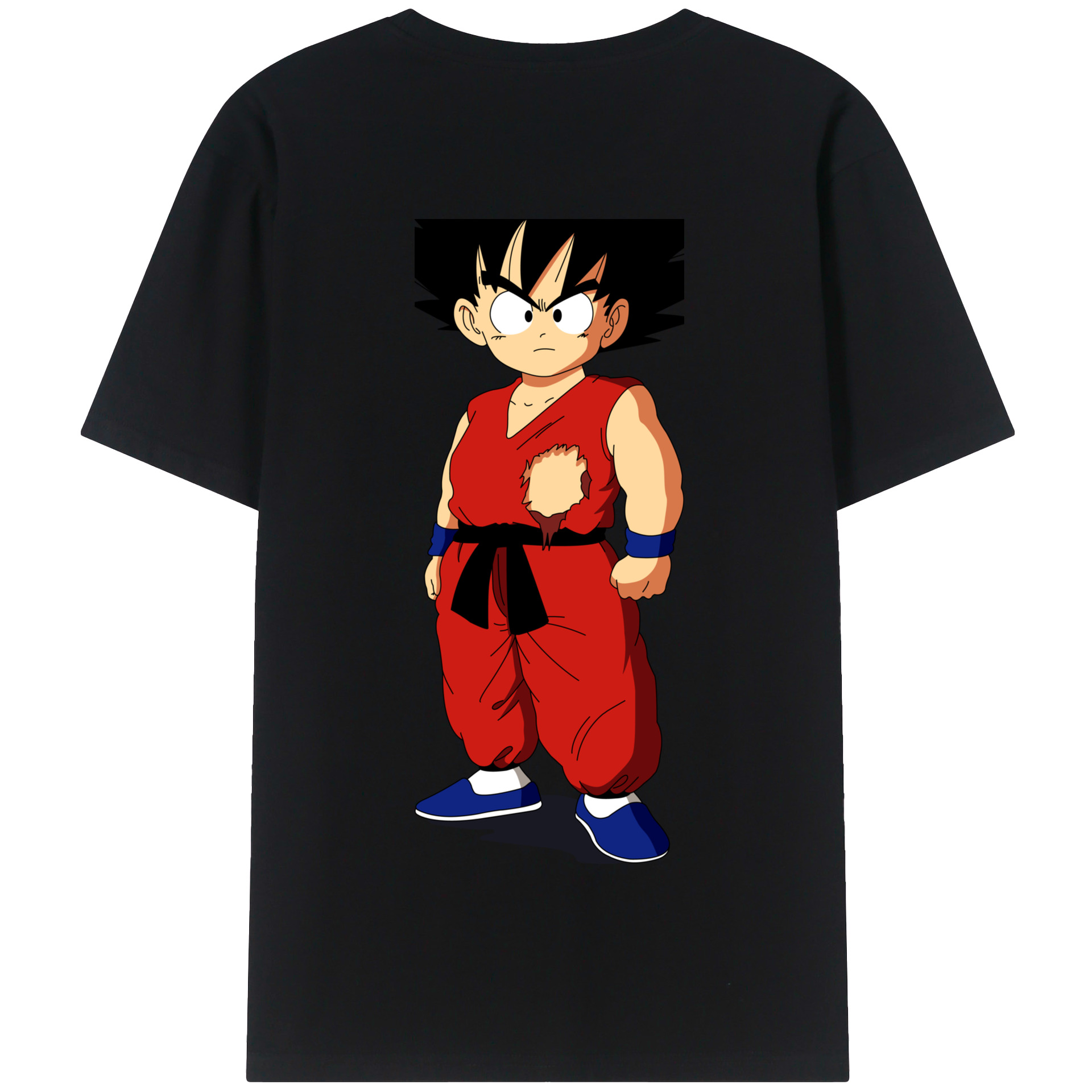 （画像用） ドラゴンボール 孫悟空（そん ごくう）Son Goku カカロット DRAGON BALL Kakarotto 綿100％半袖Tシャツ（背面プリント）