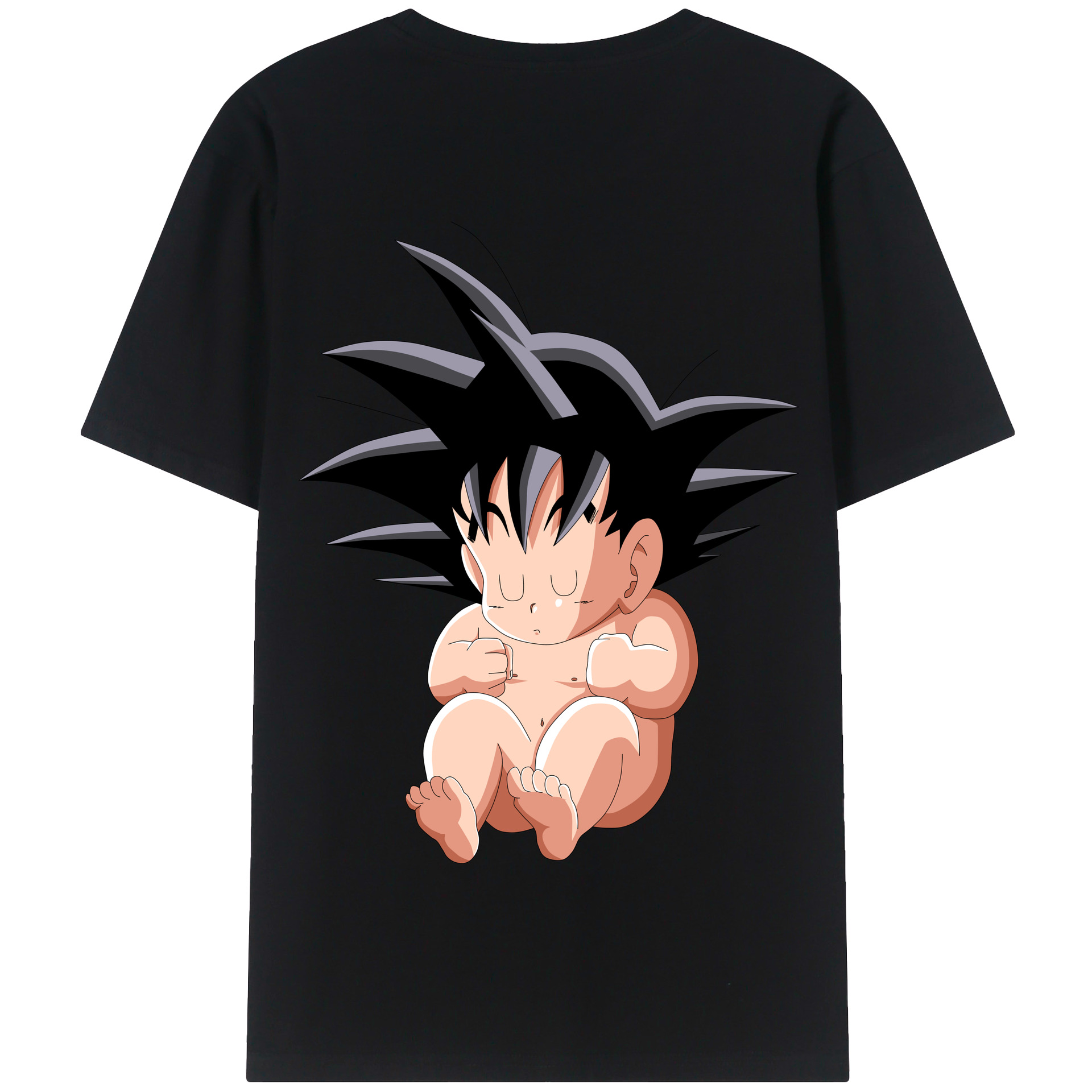 （画像用） ドラゴンボール 孫悟空（そん ごくう）Son Goku カカロット DRAGON BALL Kakarotto 綿100％半袖Tシャツ（背面プリント）