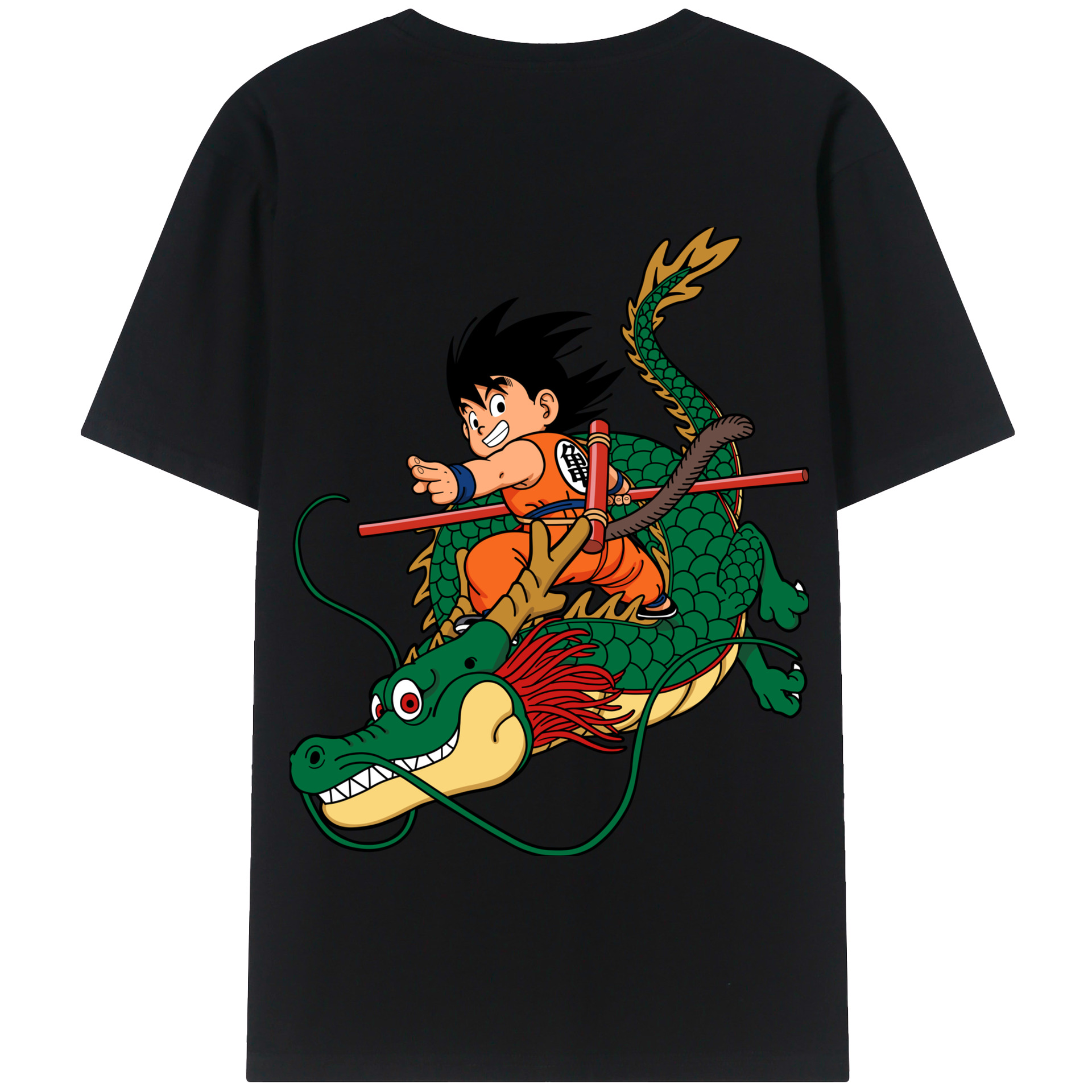 （画像用） ドラゴンボール 孫悟空（そん ごくう）Son Goku カカロット DRAGON BALL Kakarotto 綿100％半袖Tシャツ（背面プリント）