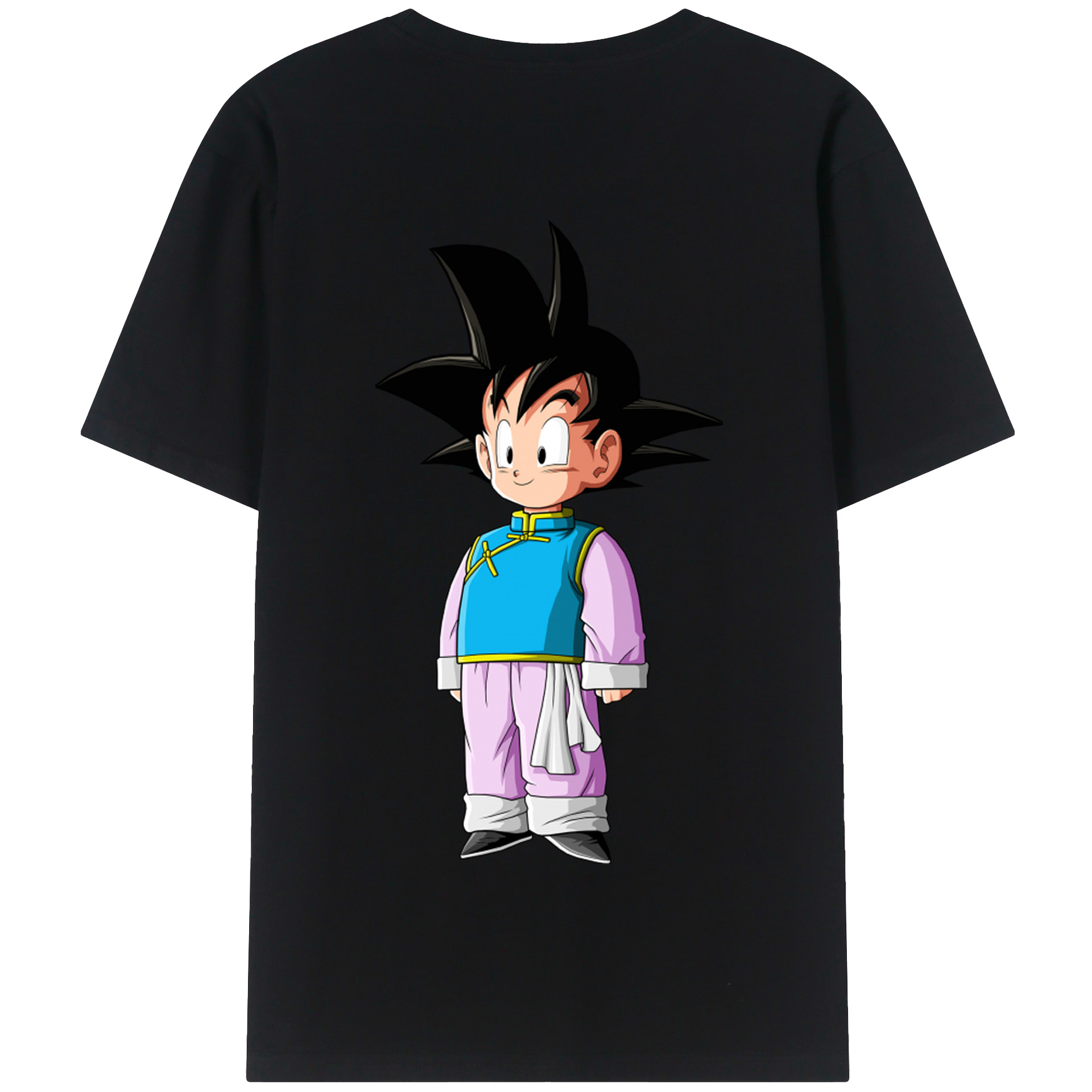 （画像用） ドラゴンボール 孫悟空（そん ごくう）Son Goku カカロット DRAGON BALL Kakarotto 綿100％半袖Tシャツ（背面プリント）