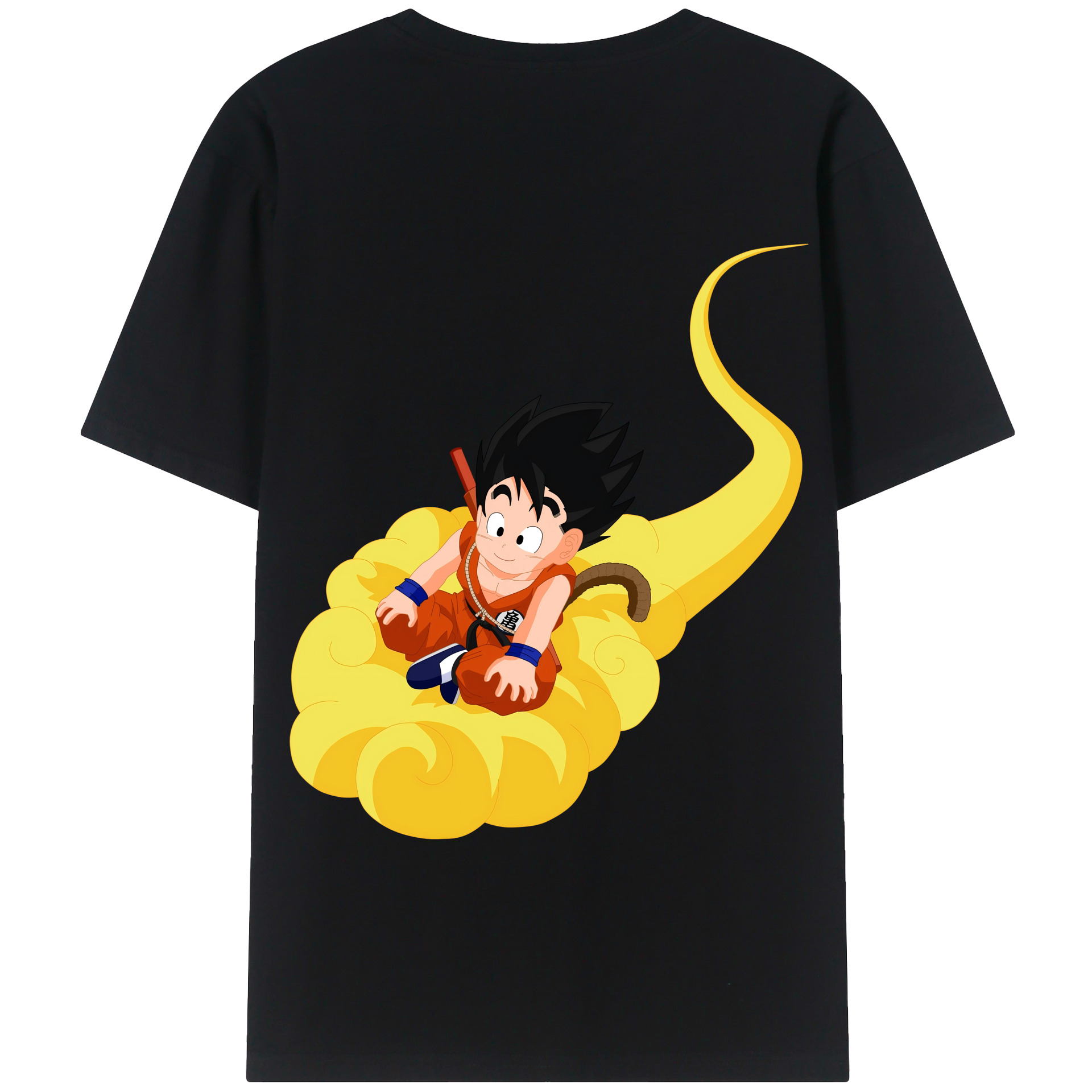 （画像用） ドラゴンボール 孫悟空（そん ごくう）Son Goku カカロット DRAGON BALL Kakarotto 綿100％半袖Tシャツ（背面プリント）