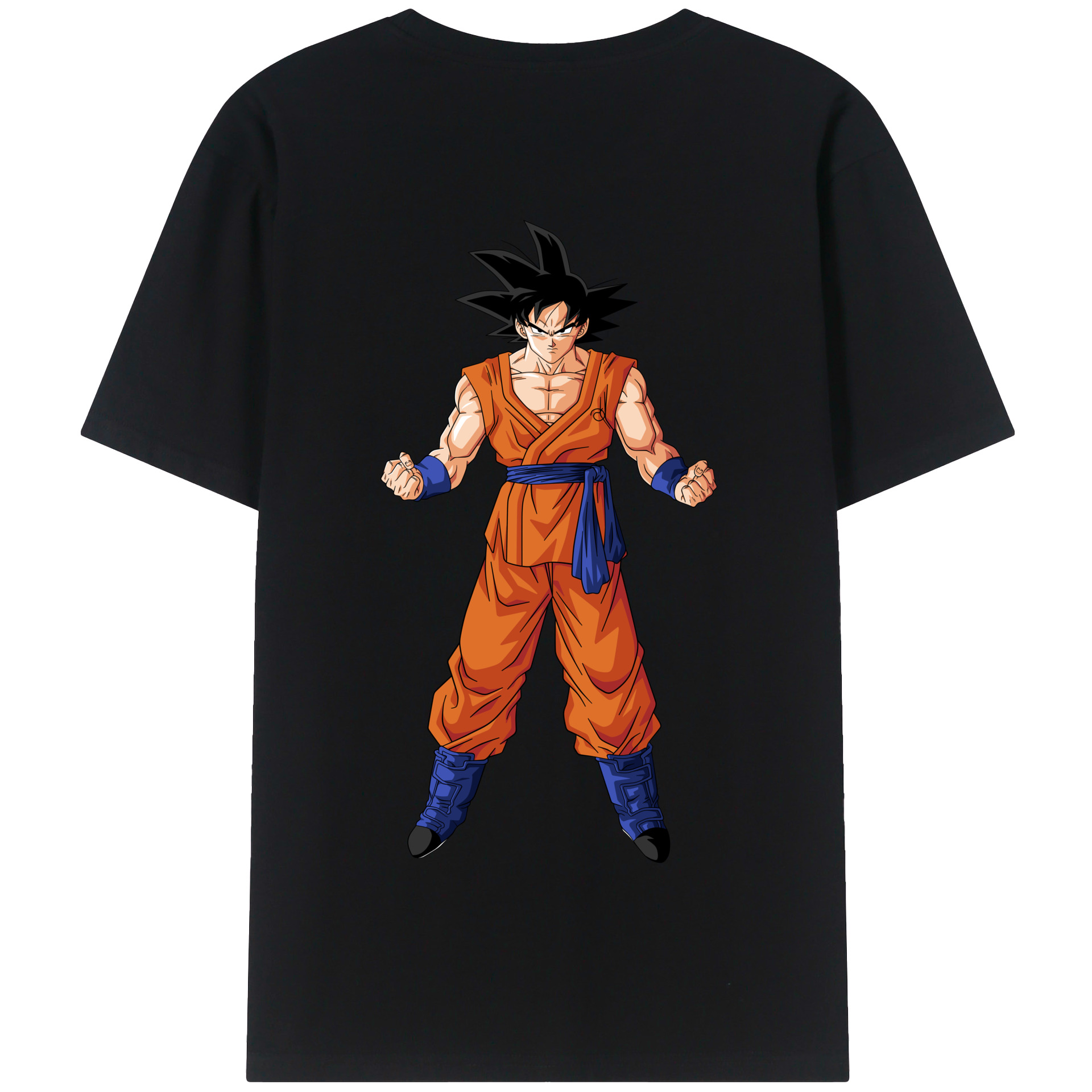 （画像用） ドラゴンボール 孫悟空（そん ごくう）Son Goku カカロット DRAGON BALL Kakarotto 綿100％半袖Tシャツ（背面プリント）