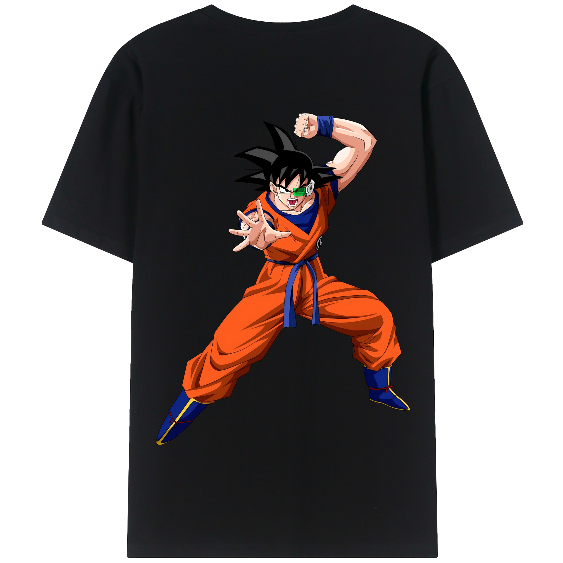 （画像用） ドラゴンボール 孫悟空（そん ごくう）Son Goku カカロット DRAGON BALL Kakarotto 綿100％半袖Tシャツ（背面プリント）
