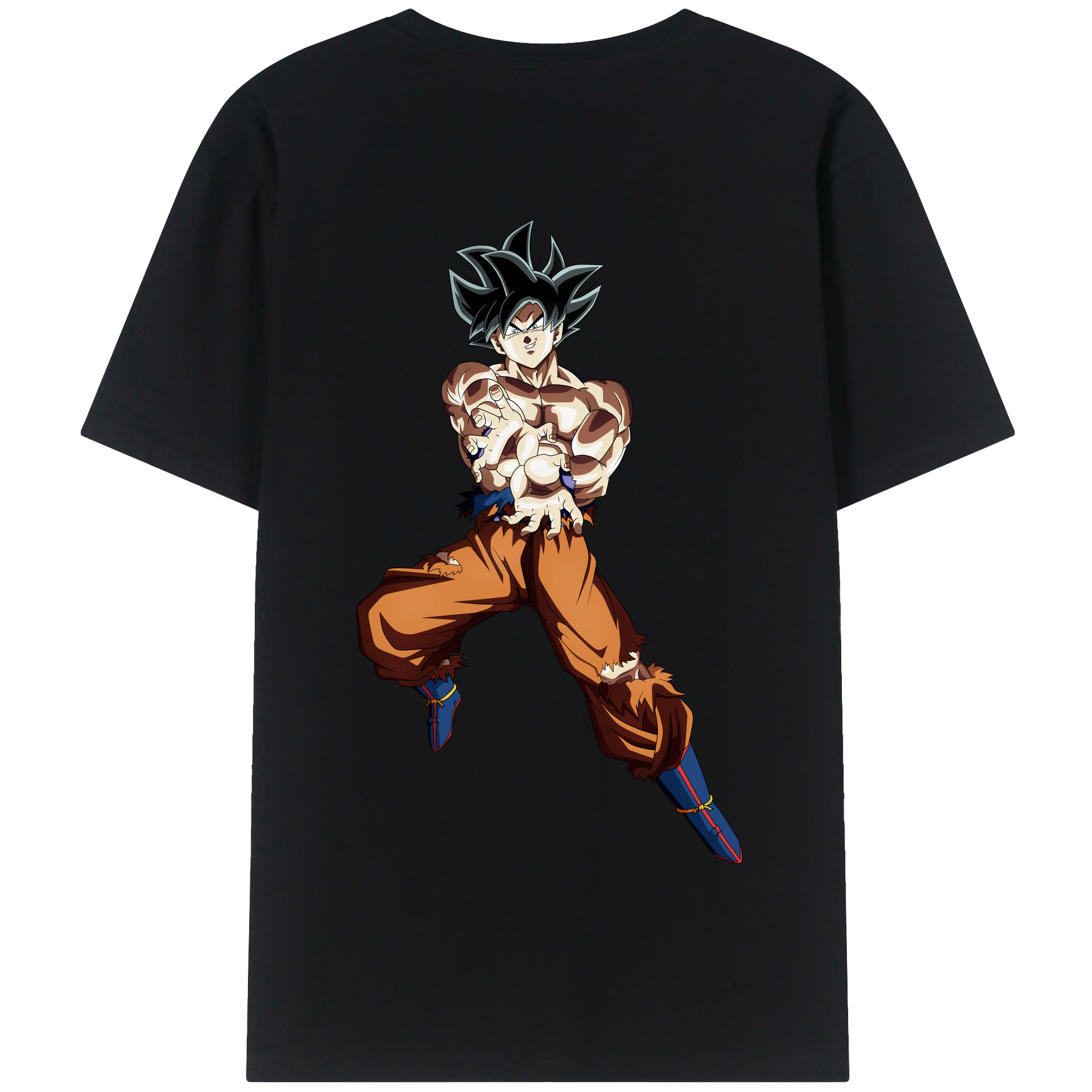 （画像用） ドラゴンボール 孫悟空（そん ごくう）Son Goku カカロット DRAGON BALL Kakarotto 綿100％半袖Tシャツ（背面プリント）