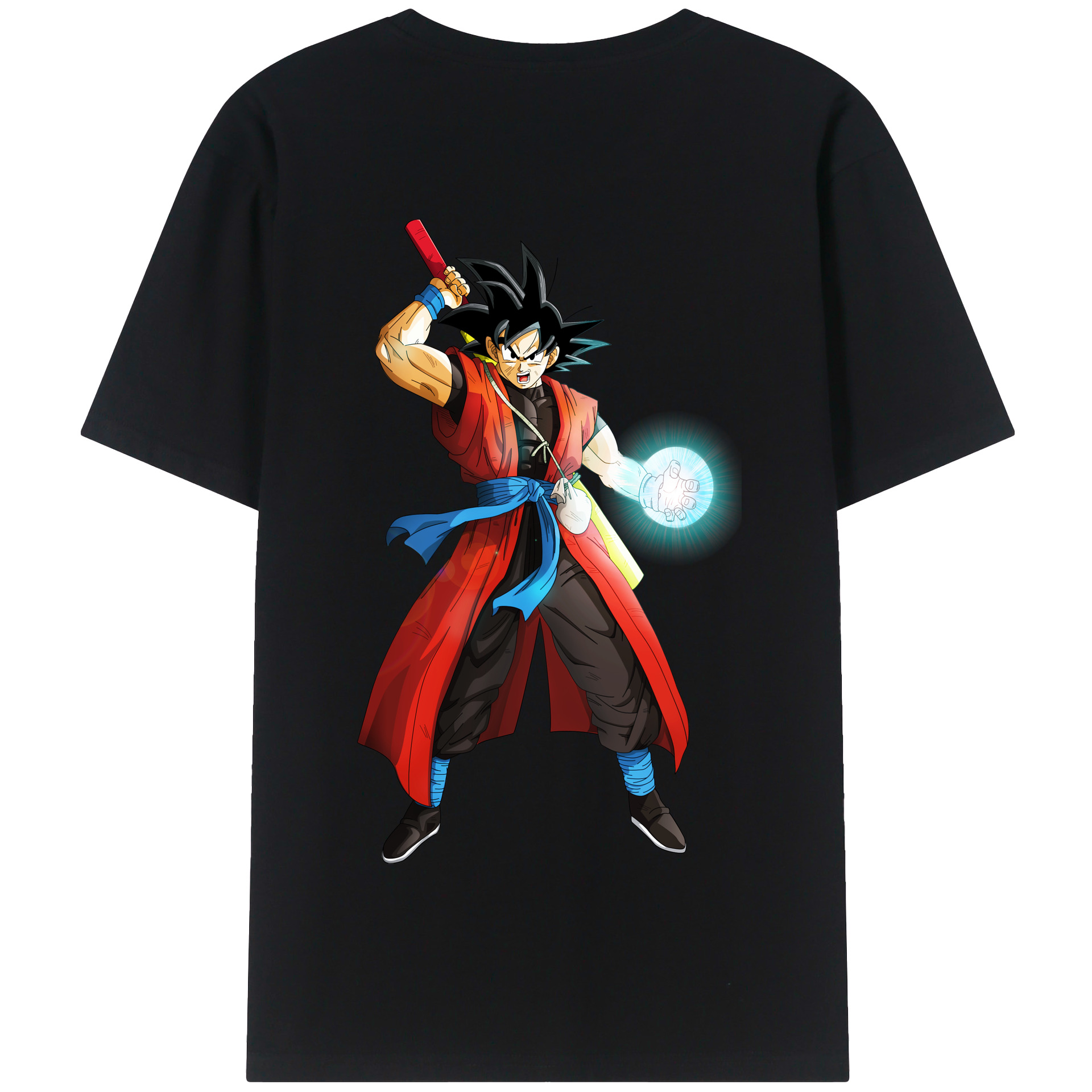 （画像用） ドラゴンボール 孫悟空（そん ごくう）Son Goku カカロット DRAGON BALL Kakarotto 綿100％半袖Tシャツ（背面プリント）