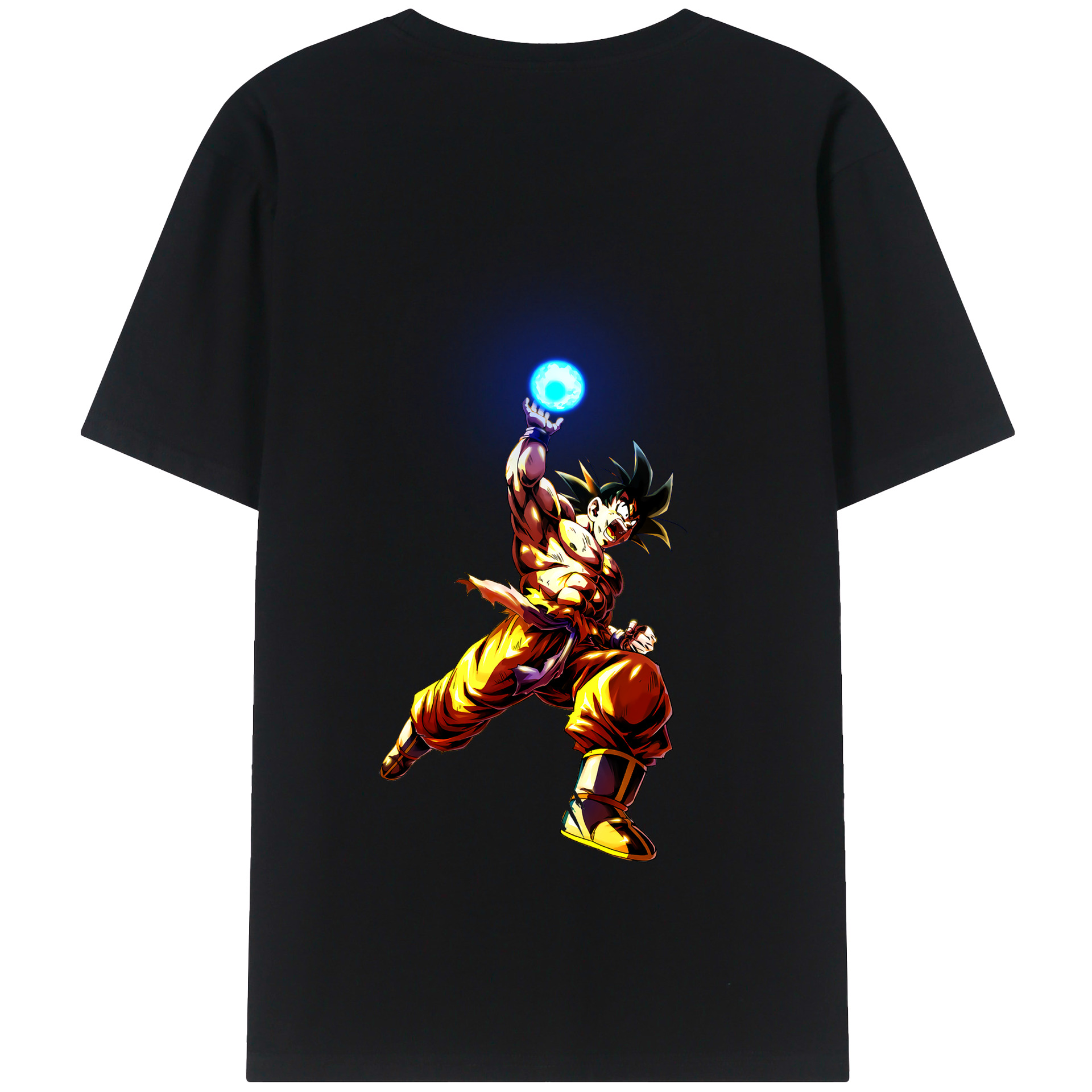 （画像用） ドラゴンボール 孫悟空（そん ごくう）Son Goku カカロット DRAGON BALL Kakarotto 綿100％半袖Tシャツ（背面プリント）