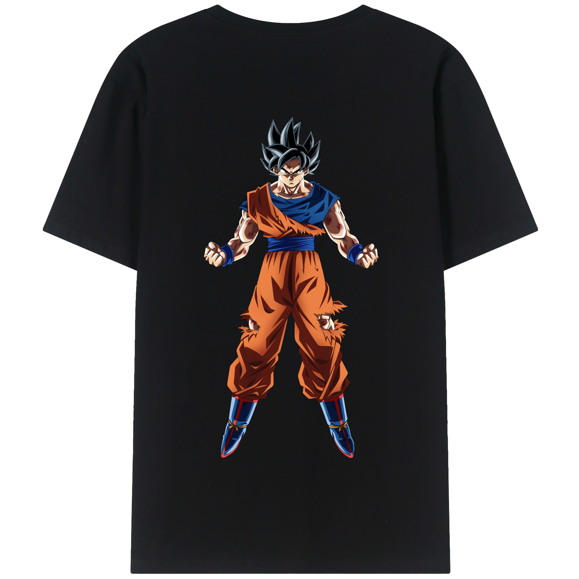 （画像用） ドラゴンボール 孫悟空（そん ごくう）Son Goku カカロット DRAGON BALL Kakarotto 綿100％半袖Tシャツ（背面プリント）