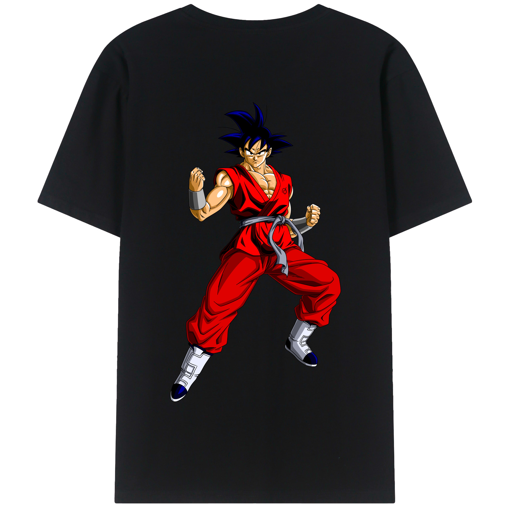 （画像用） ドラゴンボール 孫悟空（そん ごくう）Son Goku カカロット DRAGON BALL Kakarotto 綿100％半袖Tシャツ（背面プリント）