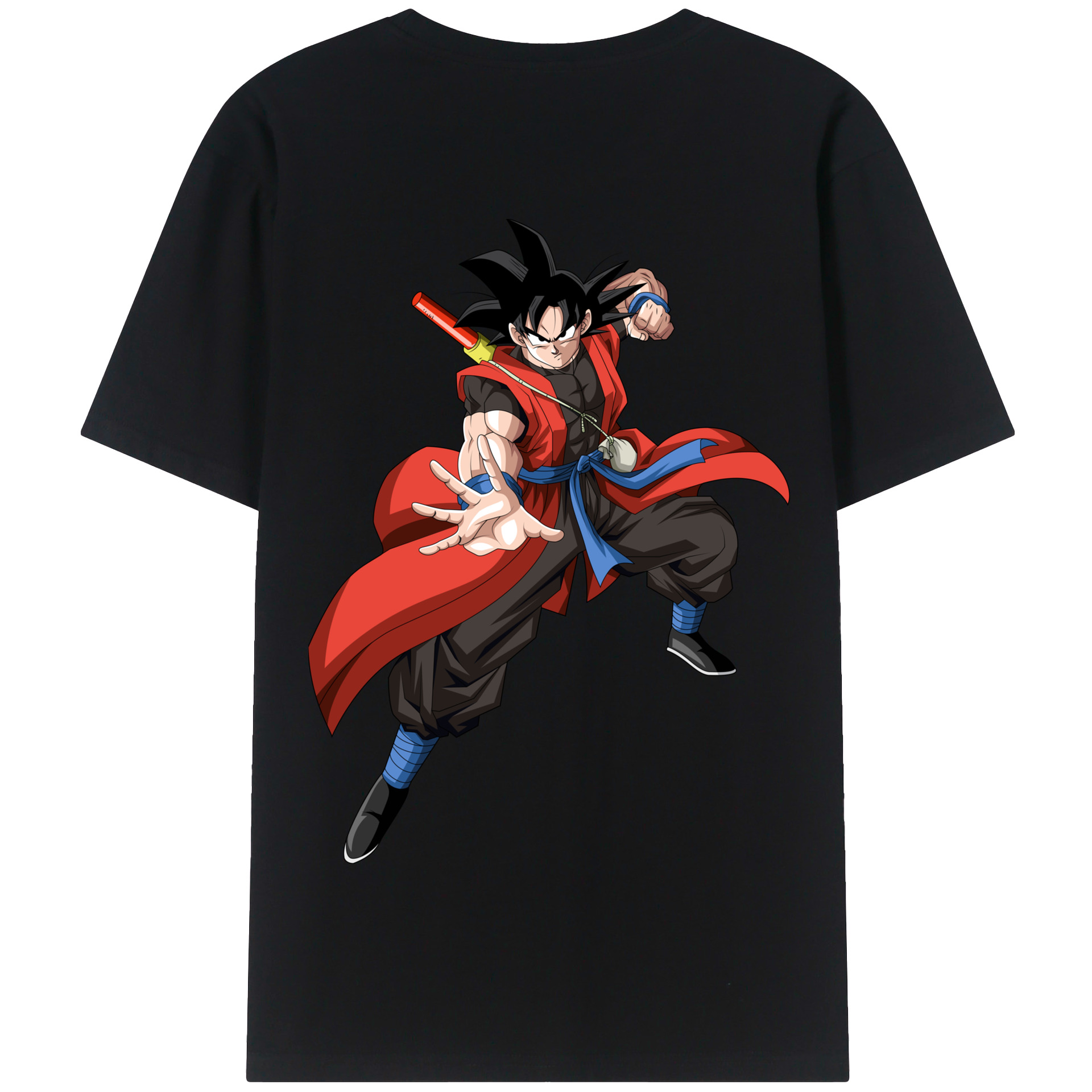 （画像用） ドラゴンボール 孫悟空（そん ごくう）Son Goku カカロット DRAGON BALL Kakarotto 綿100％半袖Tシャツ（背面プリント）