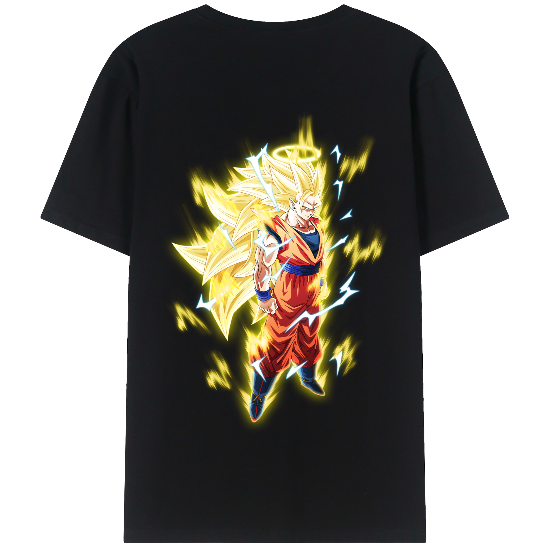 （画像用） ドラゴンボール 孫悟空（そん ごくう）Son Goku カカロット DRAGON BALL Kakarotto 綿100％半袖Tシャツ（背面プリント）