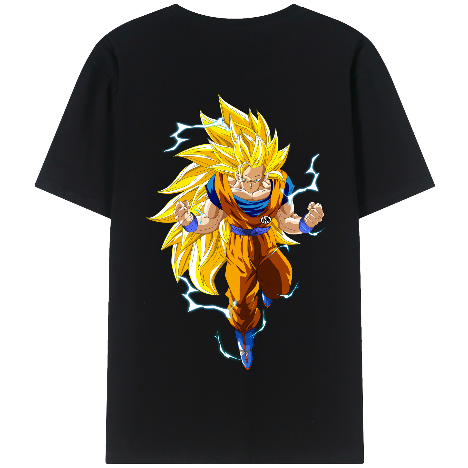 （画像用） ドラゴンボール 孫悟空（そん ごくう）Son Goku カカロット DRAGON BALL Kakarotto 綿100％半袖Tシャツ（背面プリント）