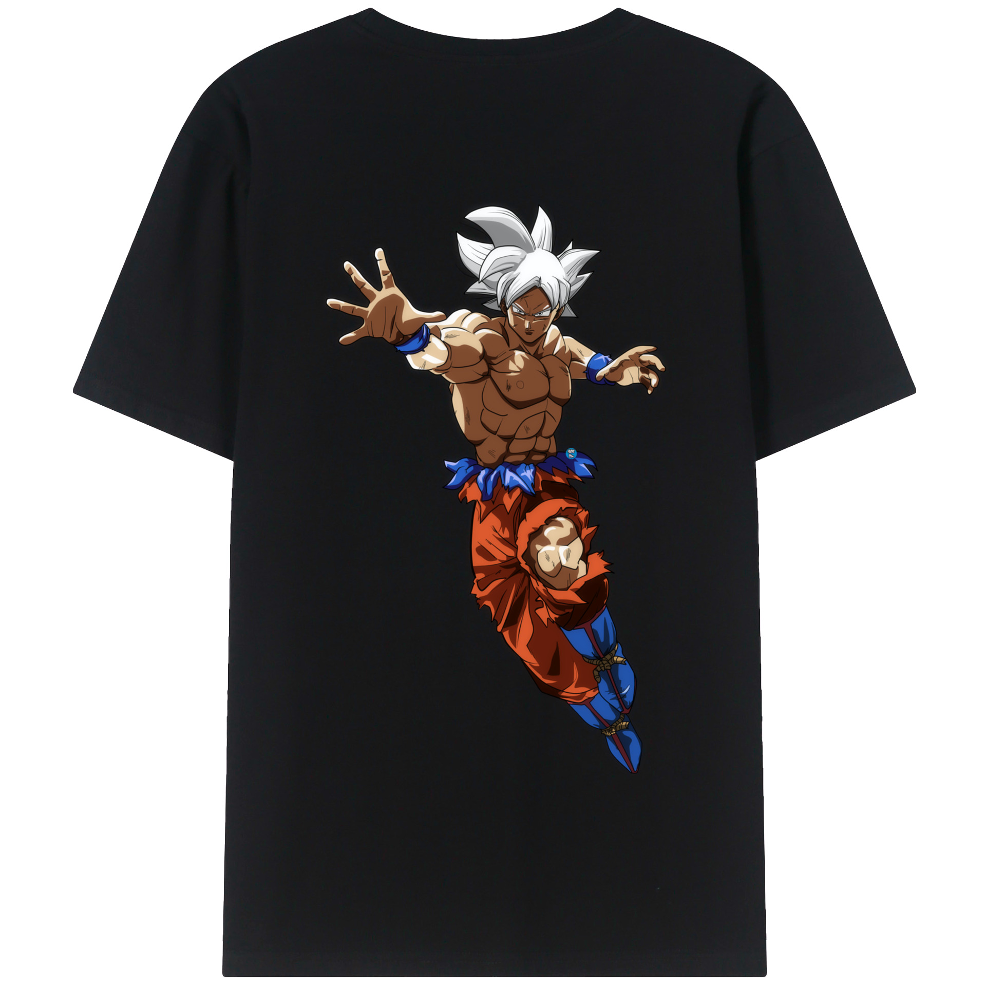 （画像用） ドラゴンボール 孫悟空（そん ごくう）Son Goku カカロット DRAGON BALL Kakarotto 綿100％半袖Tシャツ（背面プリント）