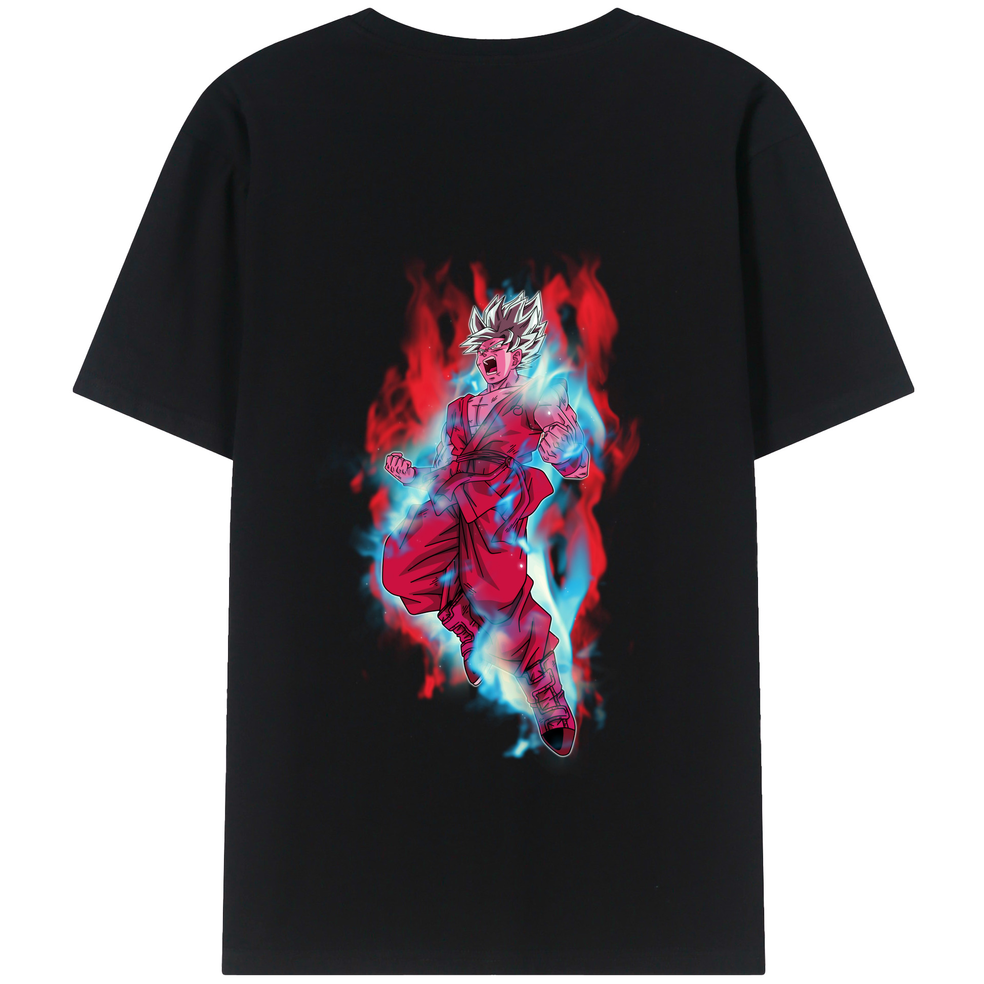 （画像用） ドラゴンボール 孫悟空（そん ごくう）Son Goku カカロット DRAGON BALL Kakarotto 綿100％半袖Tシャツ（背面プリント）
