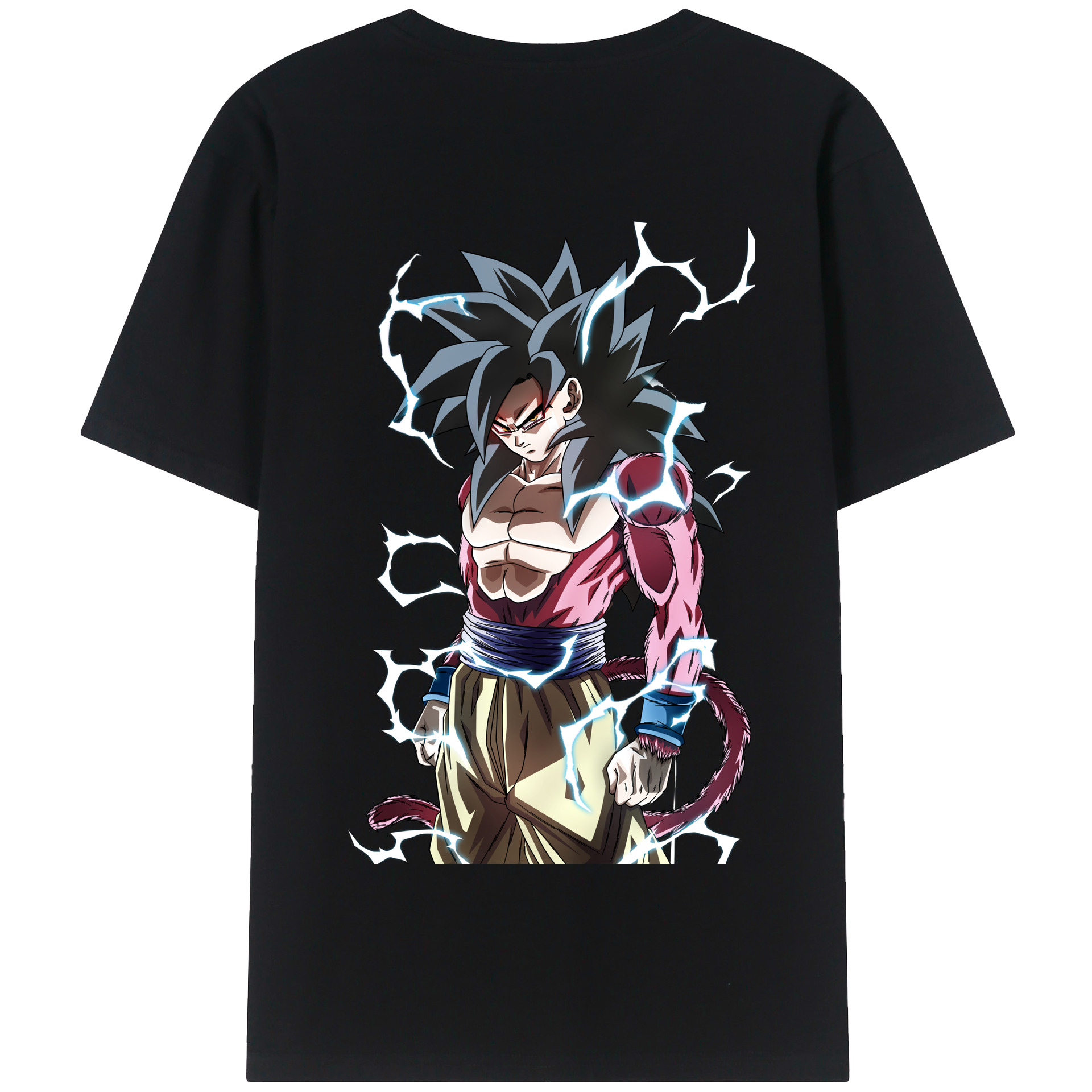 （画像用） ドラゴンボール 孫悟空（そん ごくう）Son Goku カカロット DRAGON BALL Kakarotto 綿100％半袖Tシャツ（背面プリント）