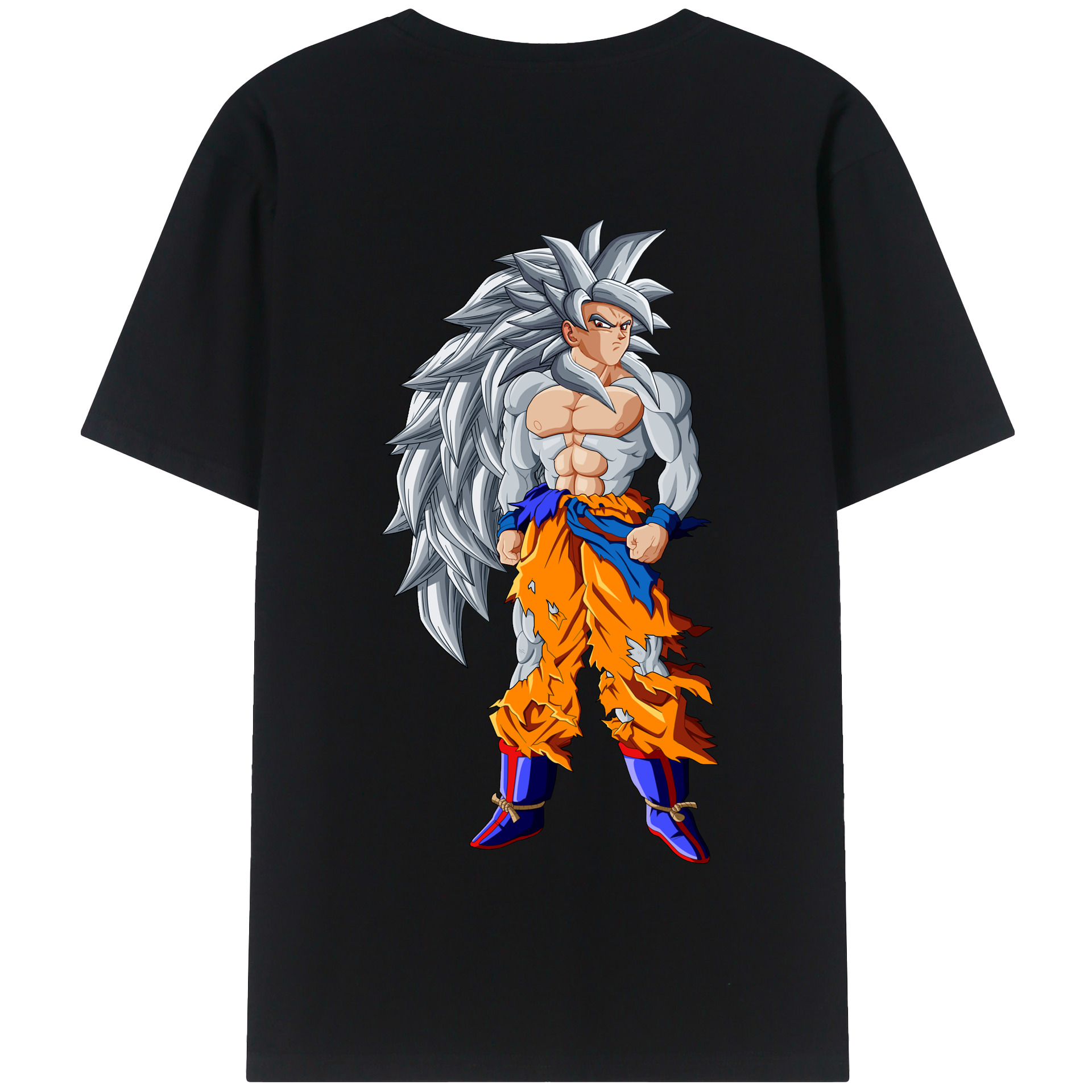 （画像用） ドラゴンボール 孫悟空（そん ごくう）Son Goku カカロット DRAGON BALL Kakarotto 綿100％半袖Tシャツ（背面プリント）