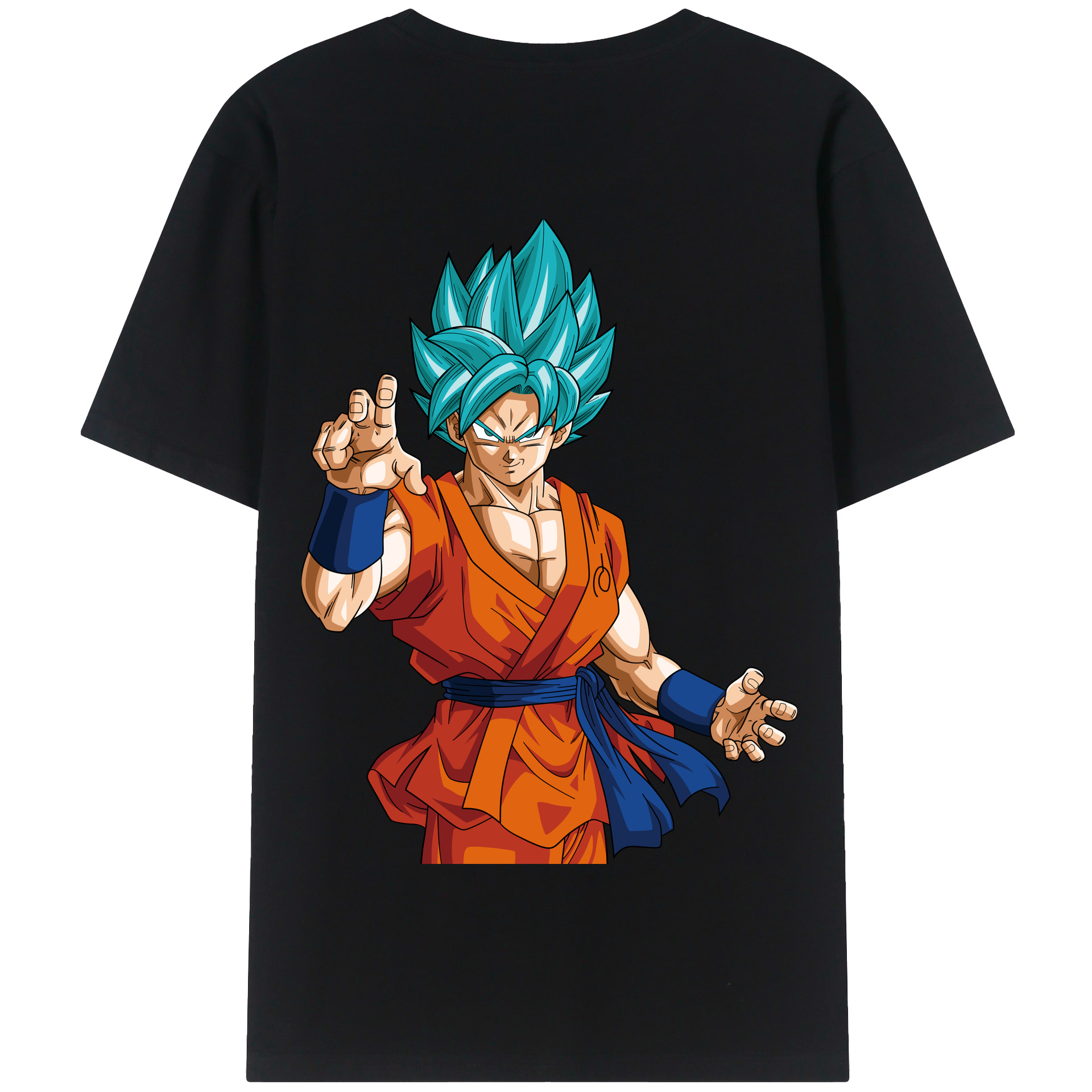 （画像用） ドラゴンボール 孫悟空（そん ごくう）Son Goku カカロット DRAGON BALL Kakarotto 綿100％半袖Tシャツ（背面プリント）
