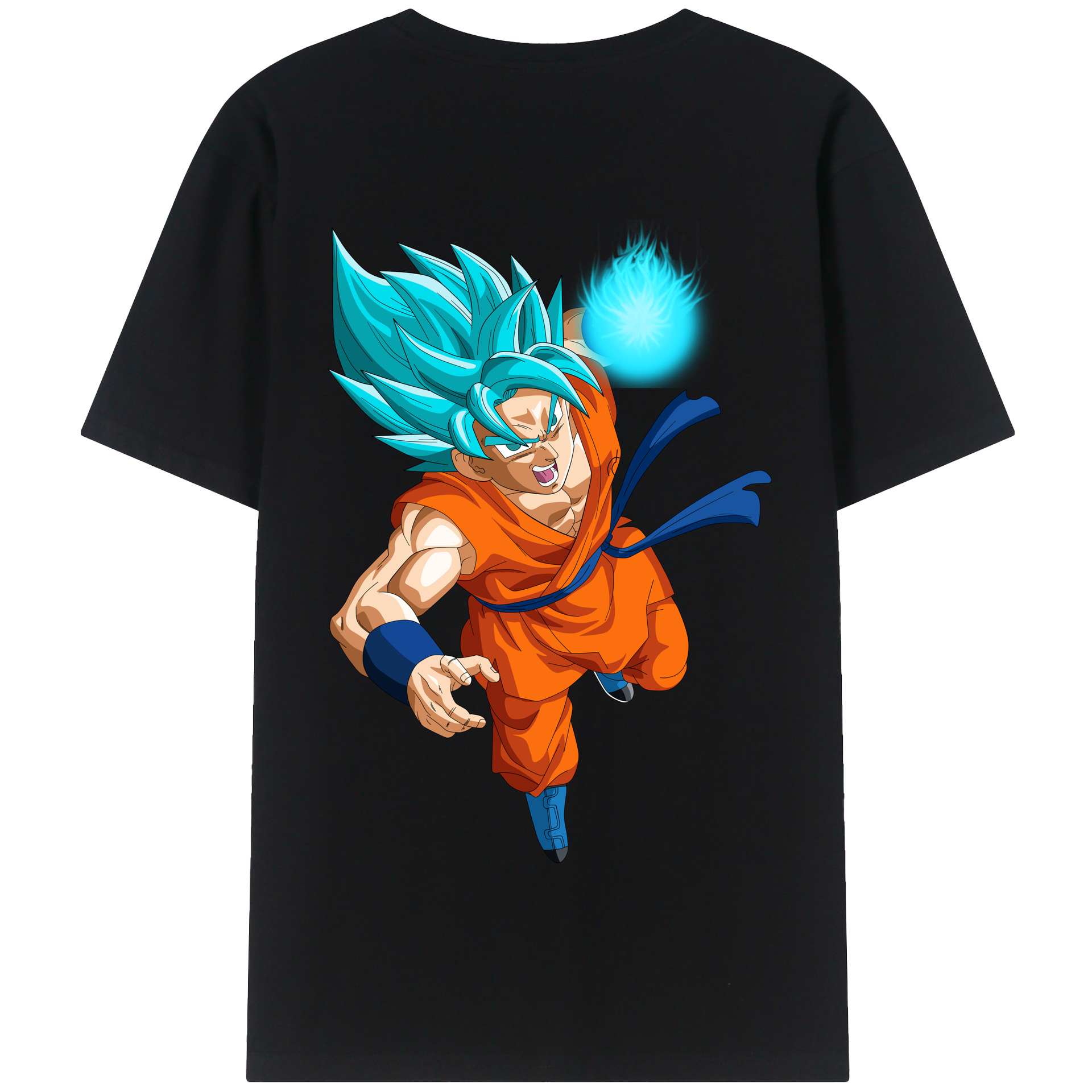 （画像用） ドラゴンボール 孫悟空（そん ごくう）Son Goku カカロット DRAGON BALL Kakarotto 綿100％半袖Tシャツ（背面プリント）
