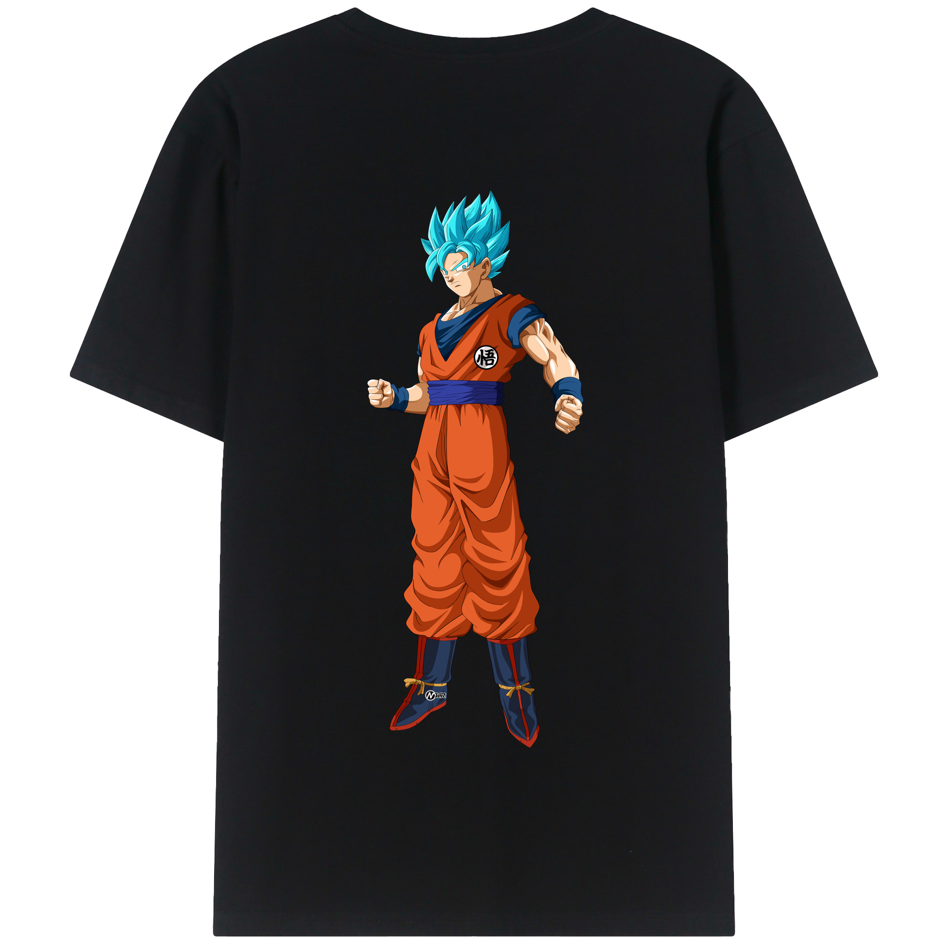 （画像用） ドラゴンボール 孫悟空（そん ごくう）Son Goku カカロット DRAGON BALL Kakarotto 綿100％半袖Tシャツ（背面プリント）
