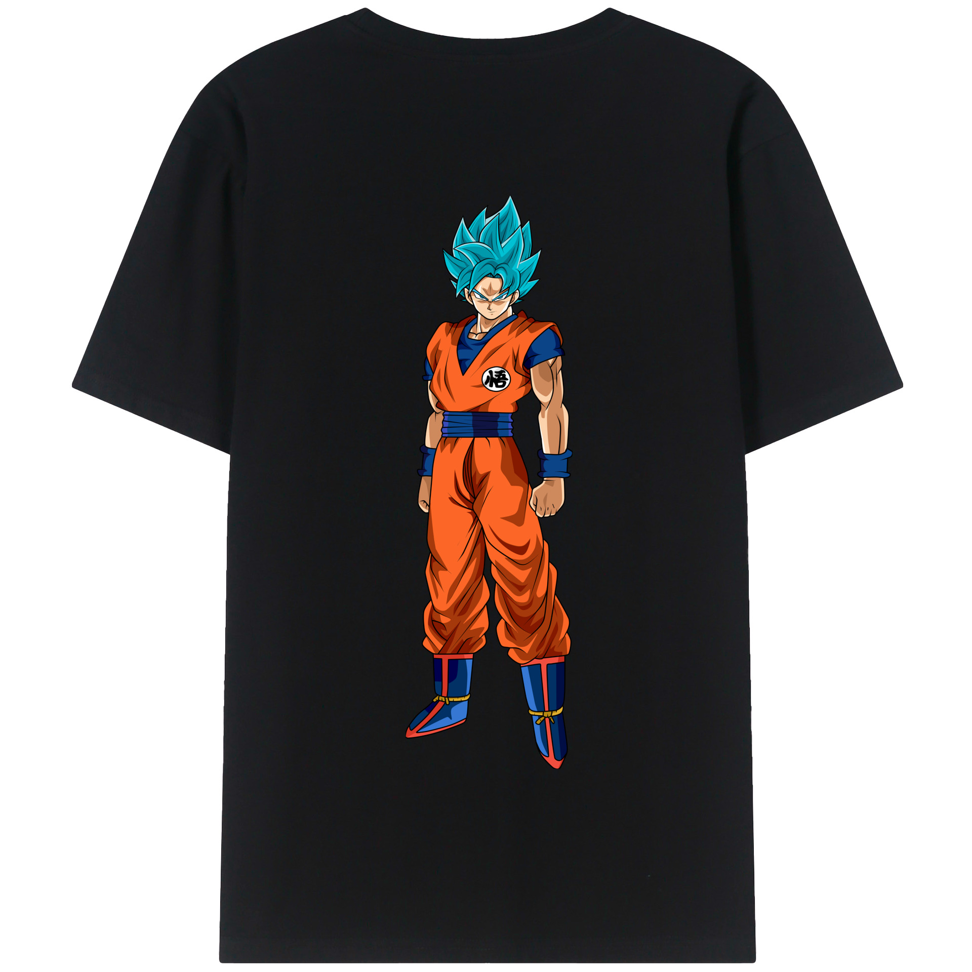 （画像用） ドラゴンボール 孫悟空（そん ごくう）Son Goku カカロット DRAGON BALL Kakarotto 綿100％半袖Tシャツ（背面プリント）