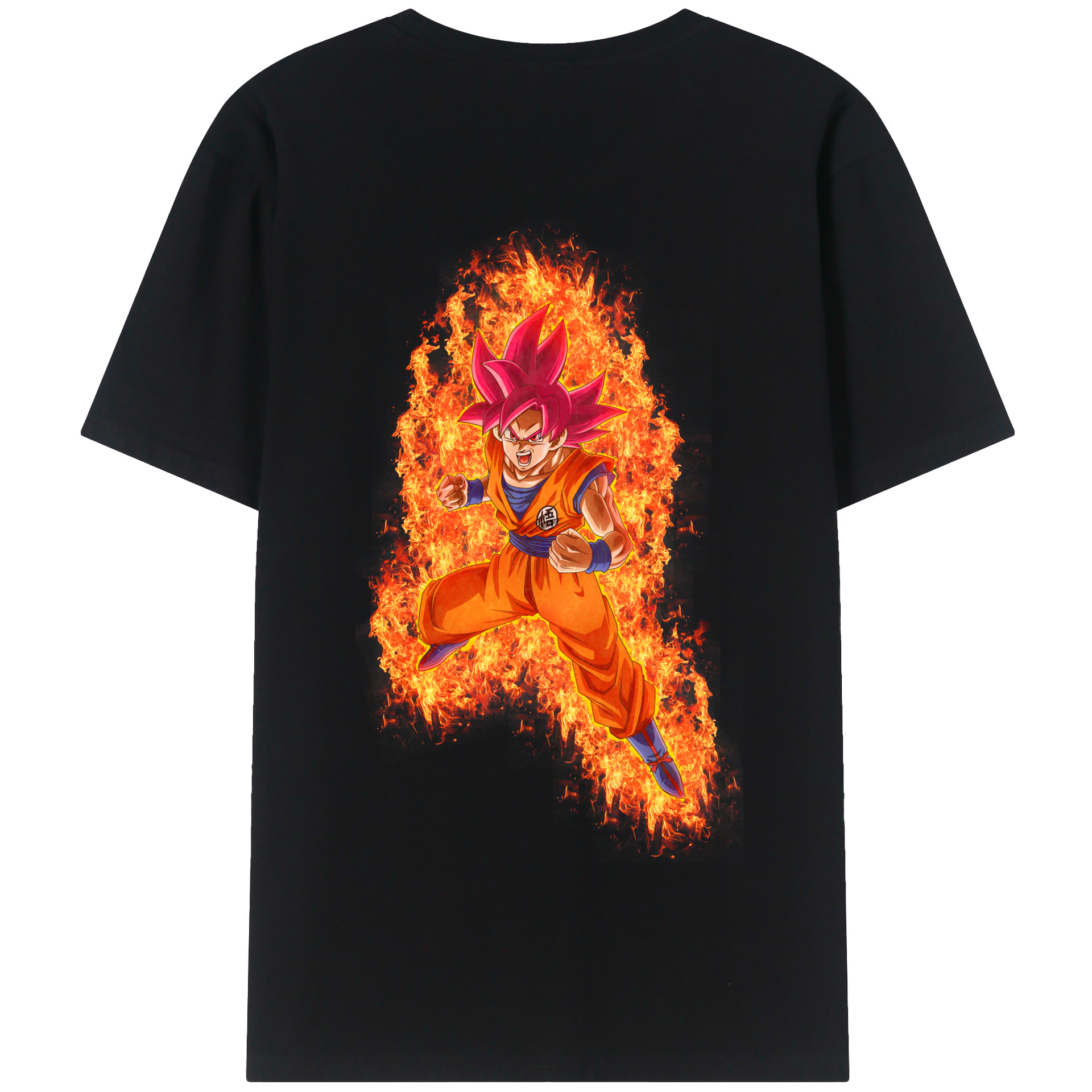 （画像用） ドラゴンボール 孫悟空（そん ごくう）Son Goku カカロット DRAGON BALL Kakarotto 綿100％半袖Tシャツ（背面プリント）