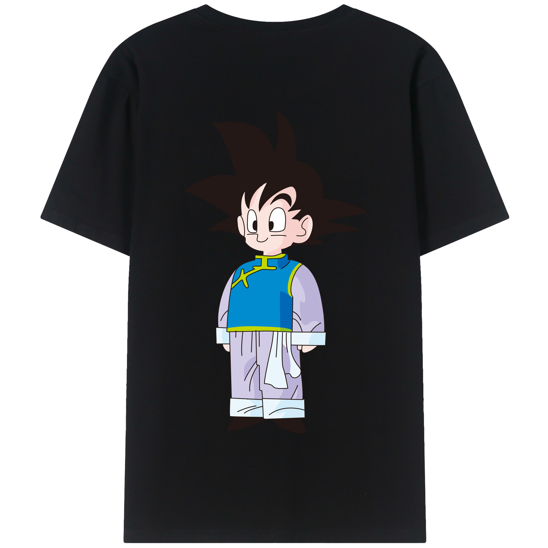 （画像用） ドラゴンボール 孫悟空（そん ごくう）Son Goku カカロット DRAGON BALL Kakarotto 綿100％半袖Tシャツ（背面プリント）