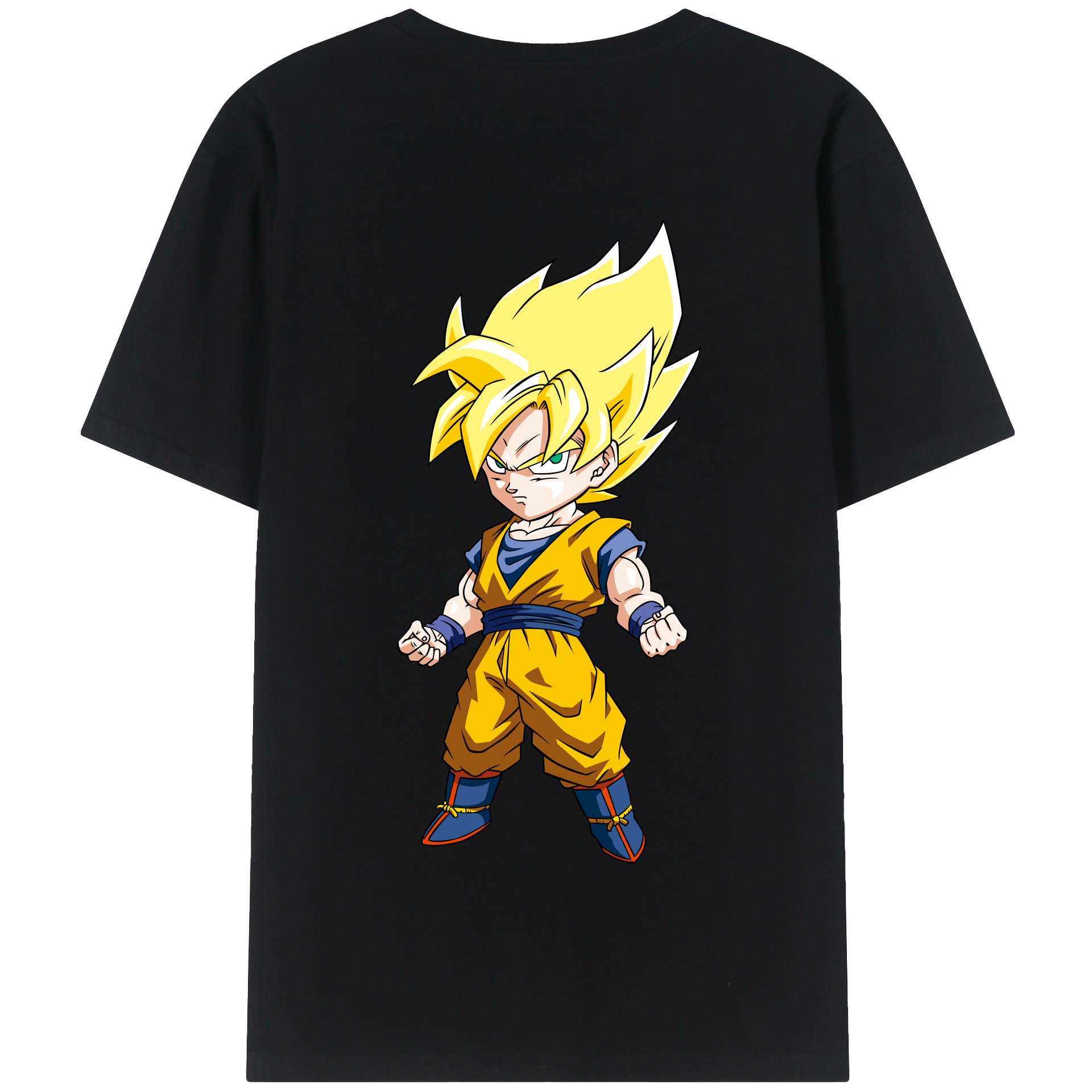 （画像用） ドラゴンボール 孫悟空（そん ごくう）Son Goku カカロット DRAGON BALL Kakarotto 綿100％半袖Tシャツ（背面プリント）