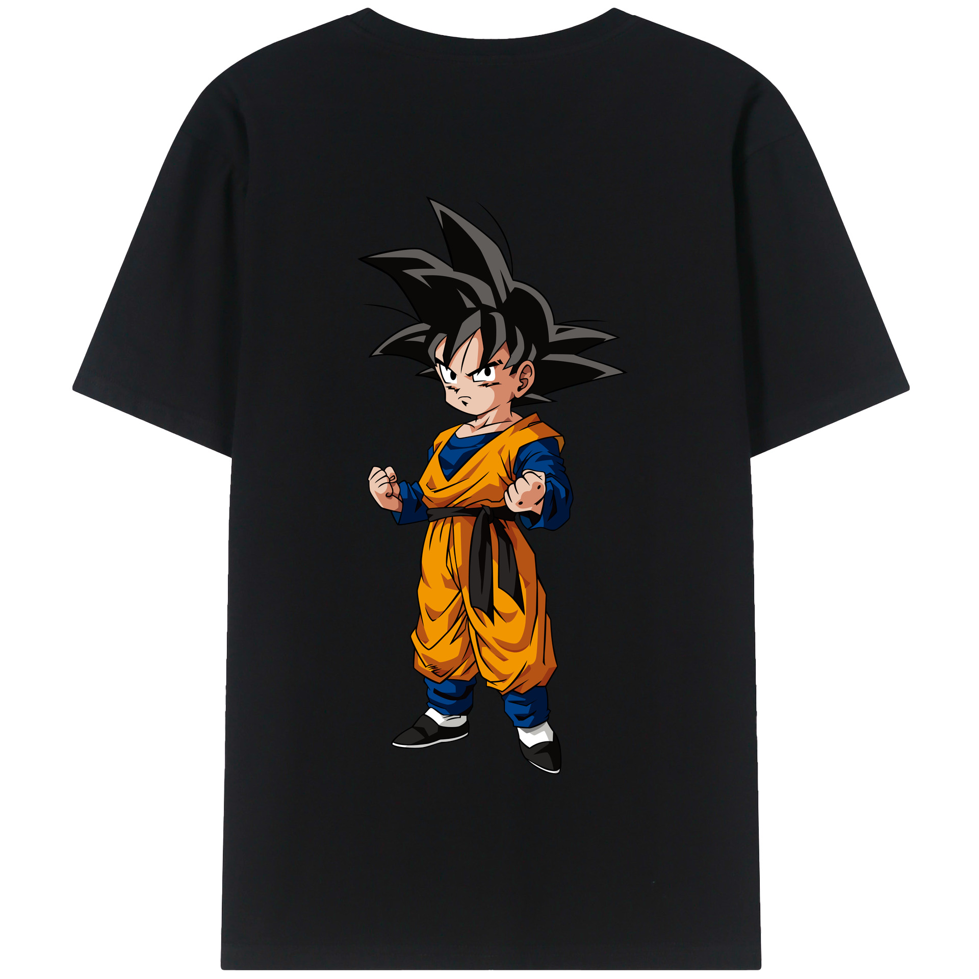 （画像用） ドラゴンボール 孫悟空（そん ごくう）Son Goku カカロット DRAGON BALL Kakarotto 綿100％半袖Tシャツ（背面プリント）