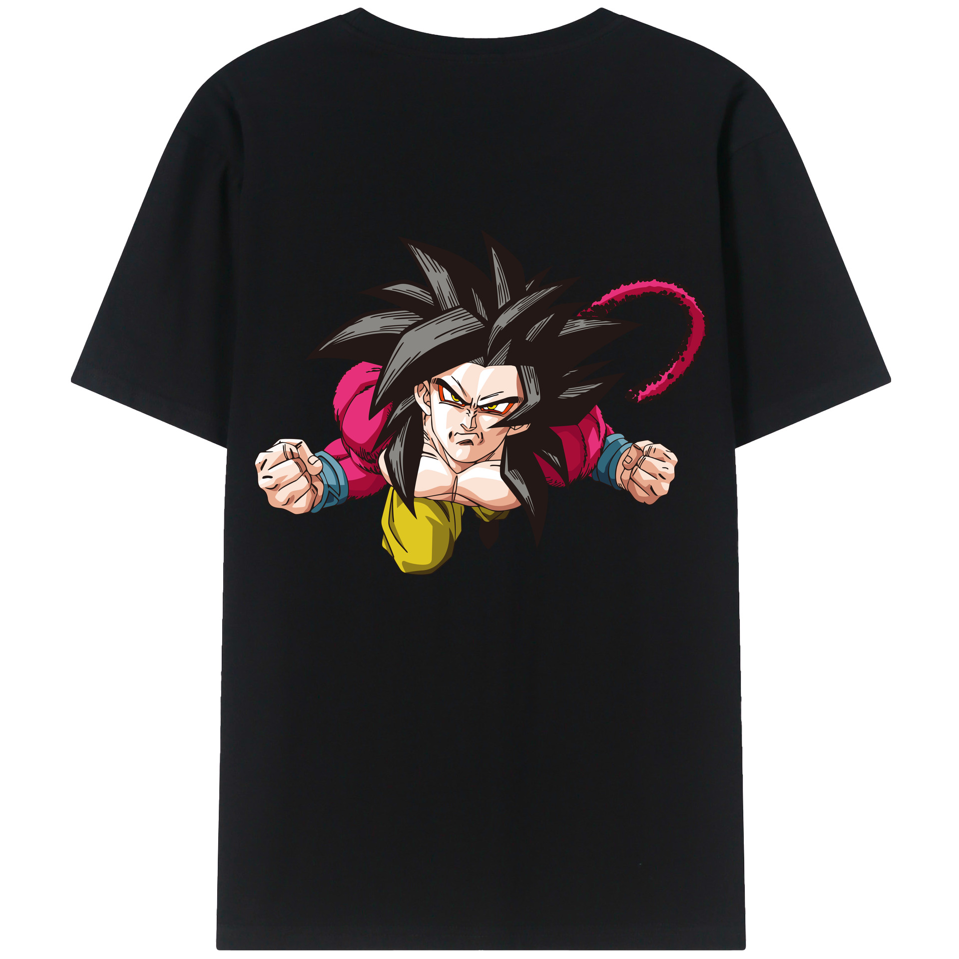 （画像用） ドラゴンボール 孫悟空（そん ごくう）Son Goku カカロット DRAGON BALL Kakarotto 綿100％半袖Tシャツ（背面プリント）