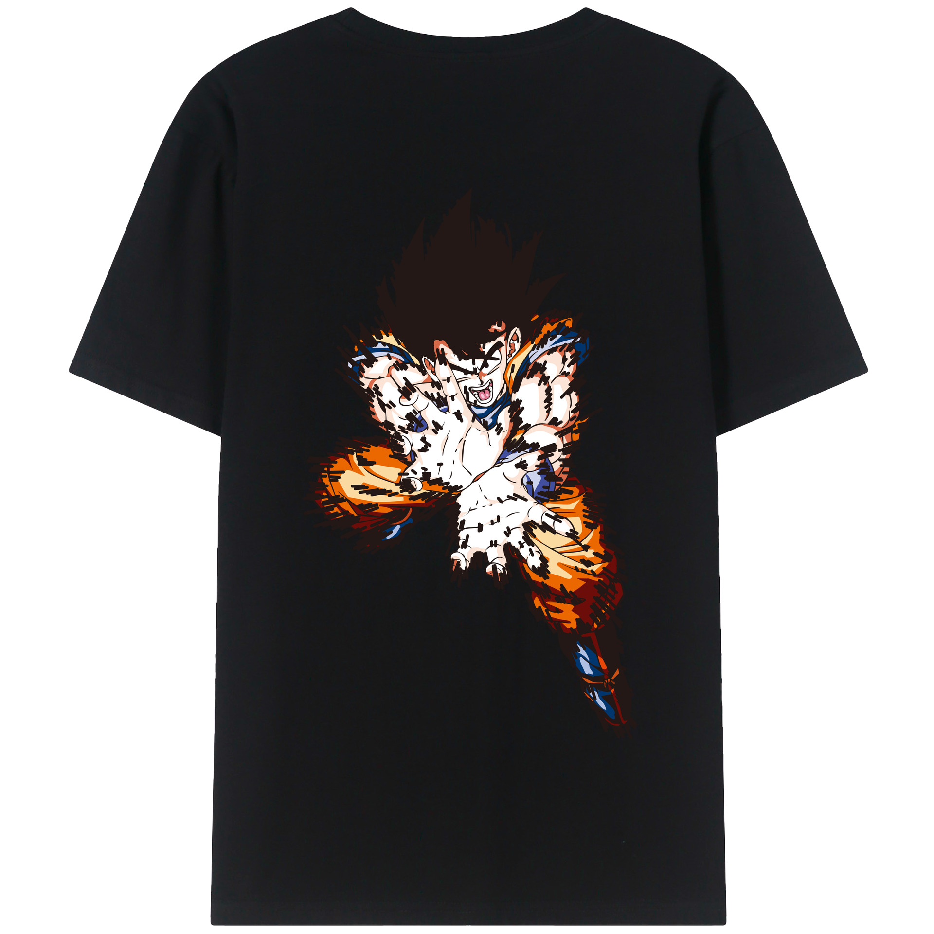 （画像用） ドラゴンボール 孫悟空（そん ごくう）Son Goku カカロット DRAGON BALL Kakarotto 綿100％半袖Tシャツ（背面プリント）