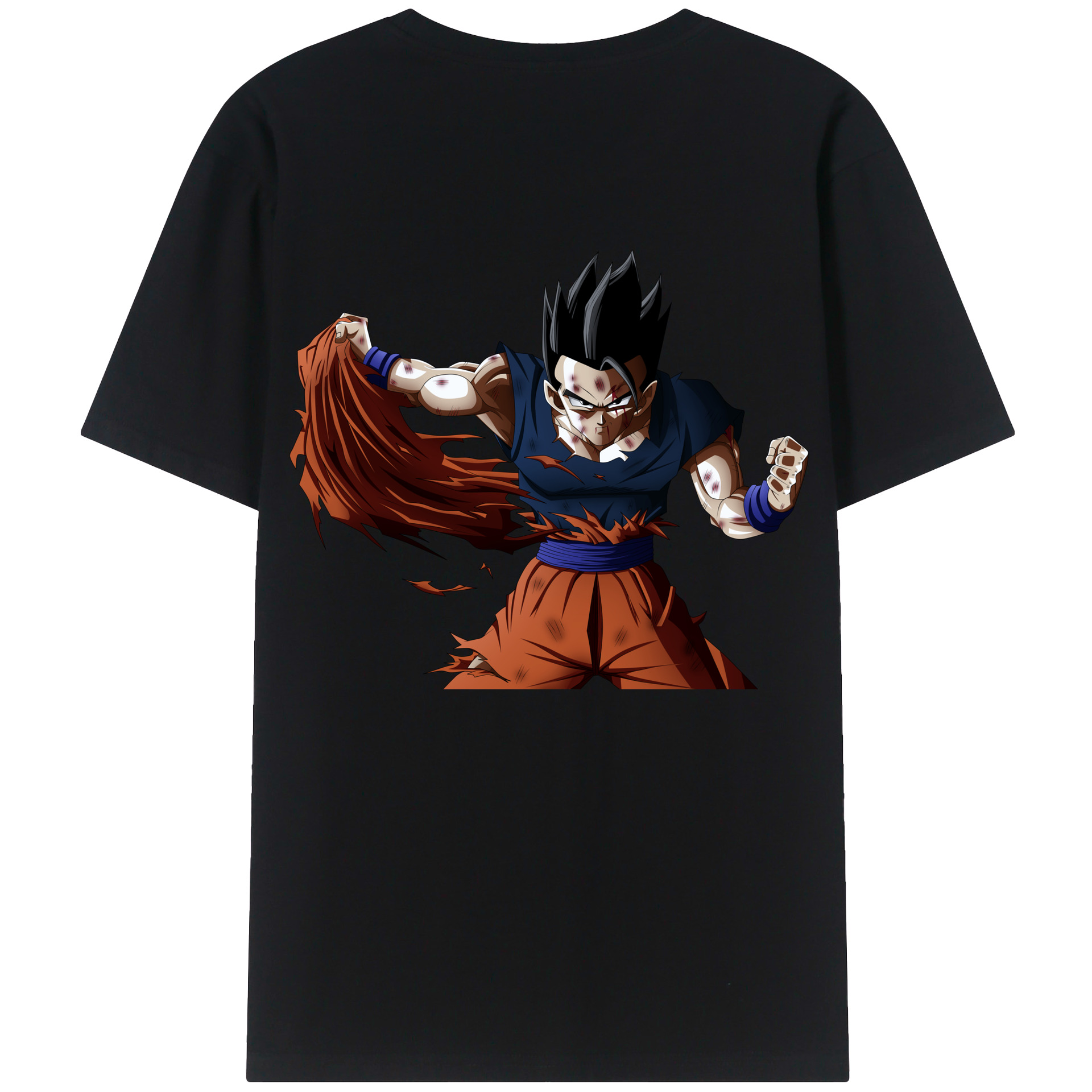 （画像用） ドラゴンボール ベジータ四世（Bejīta Yonsei）DRAGON BALL Vegeta IV 綿100％半袖Tシャツ（背面プリント）