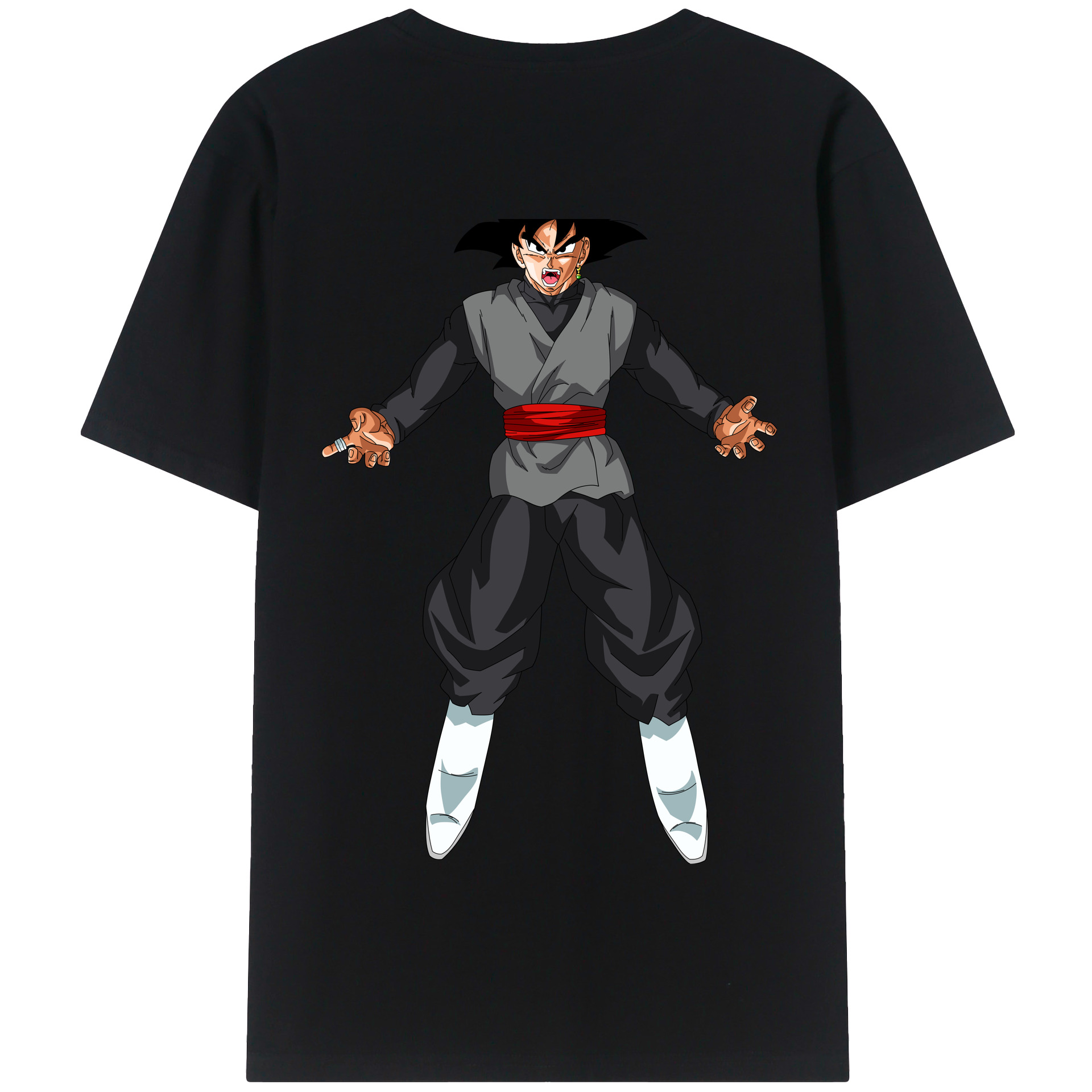 （画像用） ドラゴンボール ベジータ四世（Bejīta Yonsei）DRAGON BALL Vegeta IV 綿100％半袖Tシャツ（背面プリント）