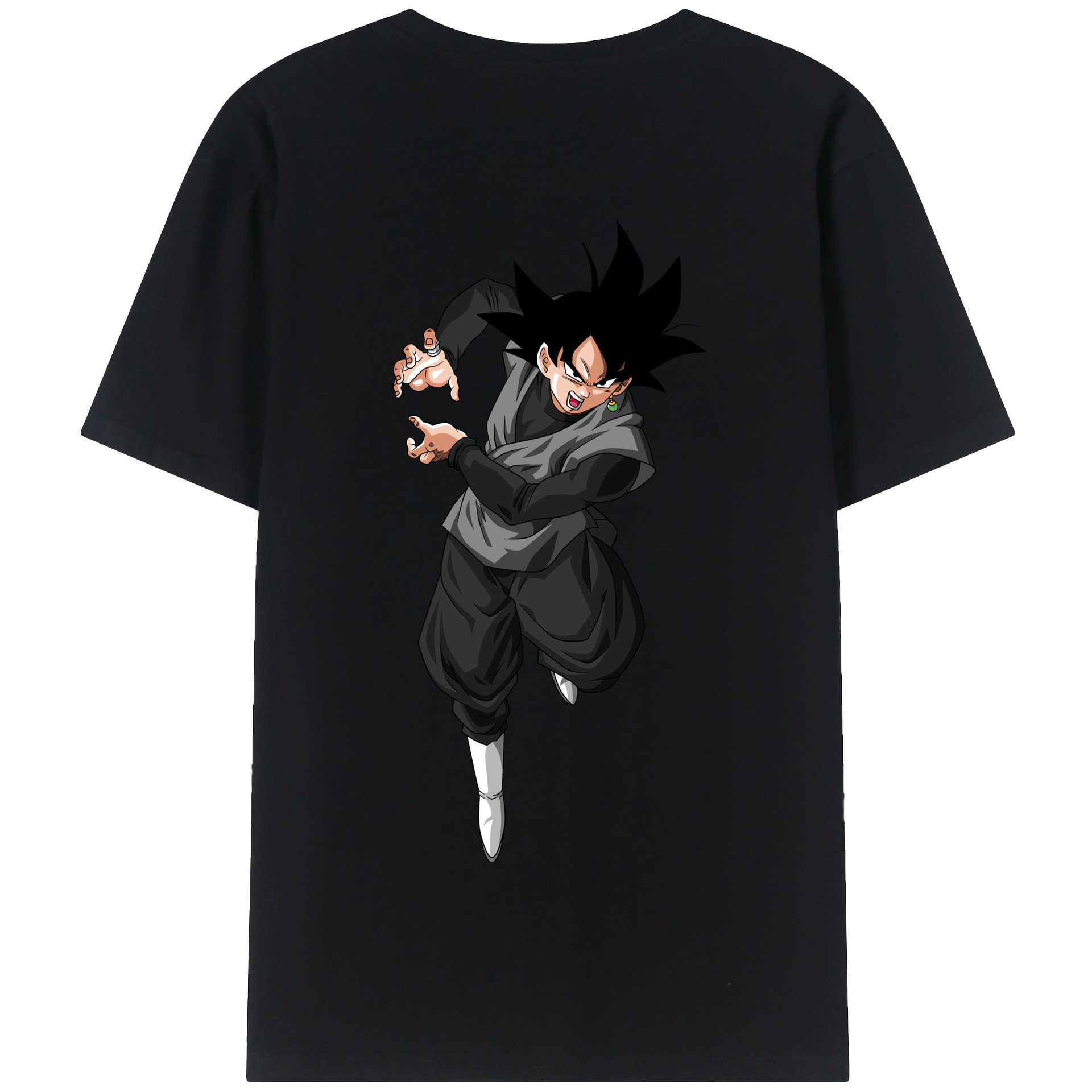 （画像用） ドラゴンボール ベジータ四世（Bejīta Yonsei）DRAGON BALL Vegeta IV 綿100％半袖Tシャツ（背面プリント）