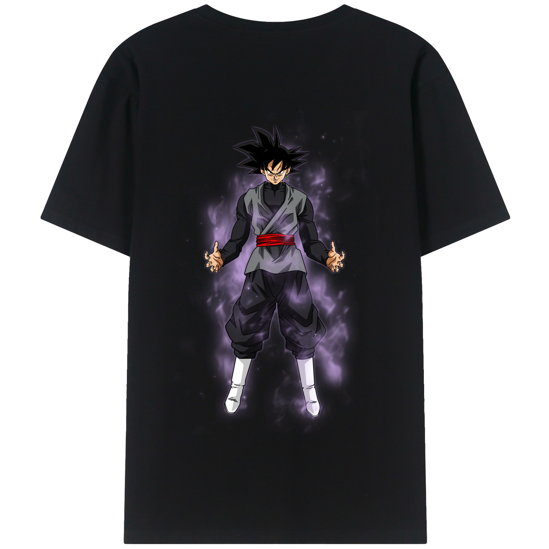 （画像用） ドラゴンボール ベジータ四世（Bejīta Yonsei）DRAGON BALL Vegeta IV 綿100％半袖Tシャツ（背面プリント）