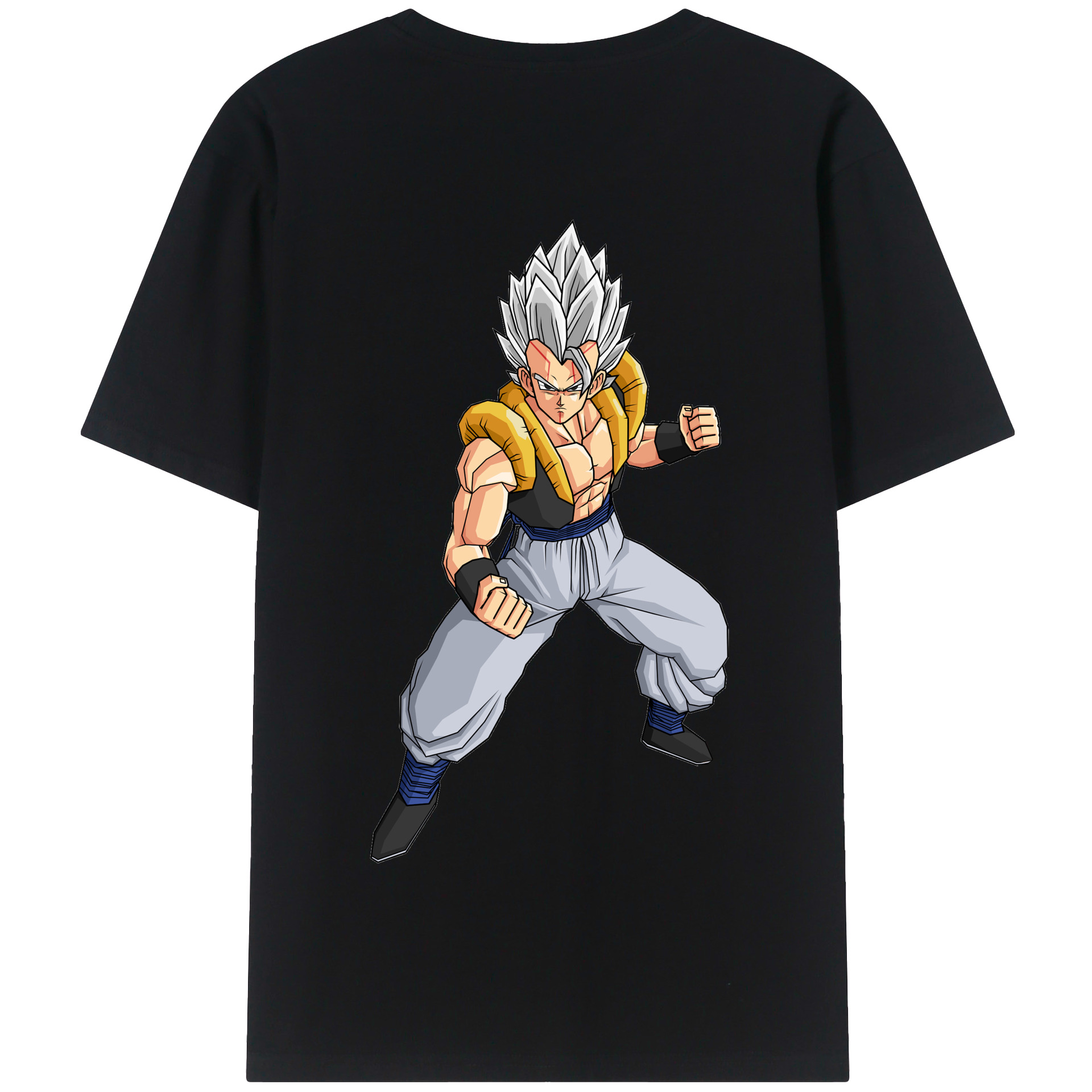 （画像用） ドラゴンボール ベジータ四世（Bejīta Yonsei）DRAGON BALL Vegeta IV 綿100％半袖Tシャツ（背面プリント）