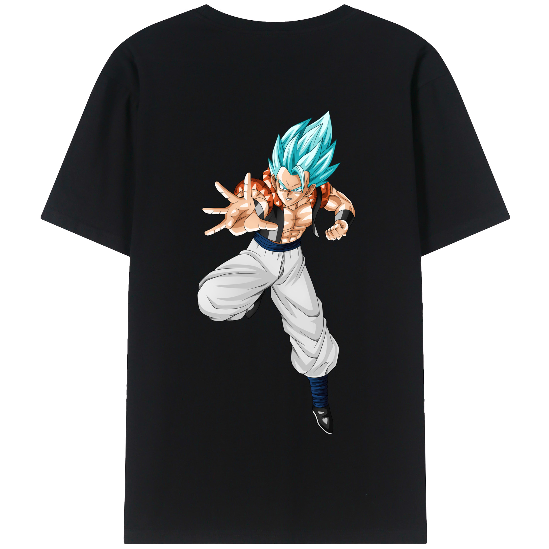 （画像用） ドラゴンボール ベジータ四世（Bejīta Yonsei）DRAGON BALL Vegeta IV 綿100％半袖Tシャツ（背面プリント）