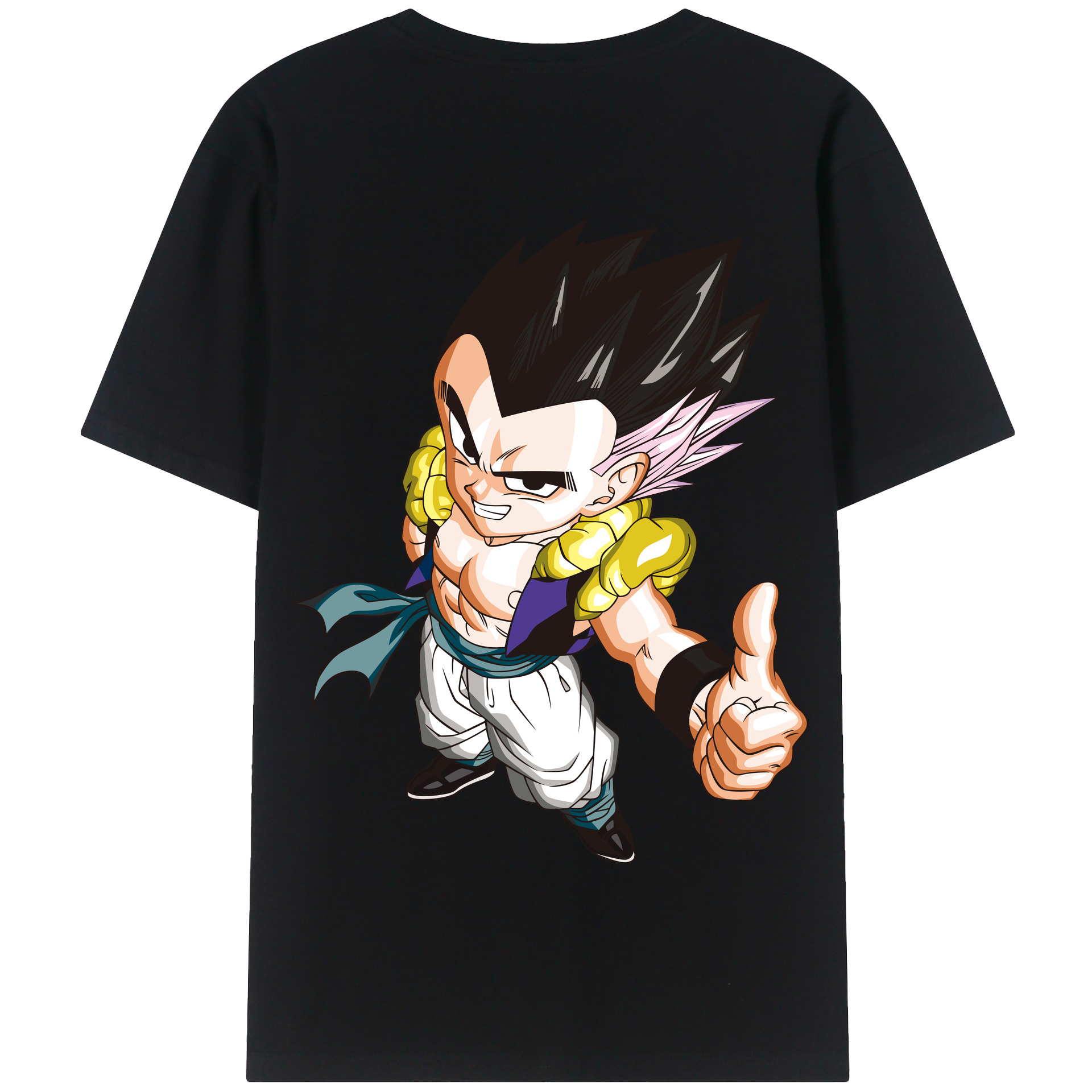 （画像用） ドラゴンボール ベジータ四世（Bejīta Yonsei）DRAGON BALL Vegeta IV 綿100％半袖Tシャツ（背面プリント）