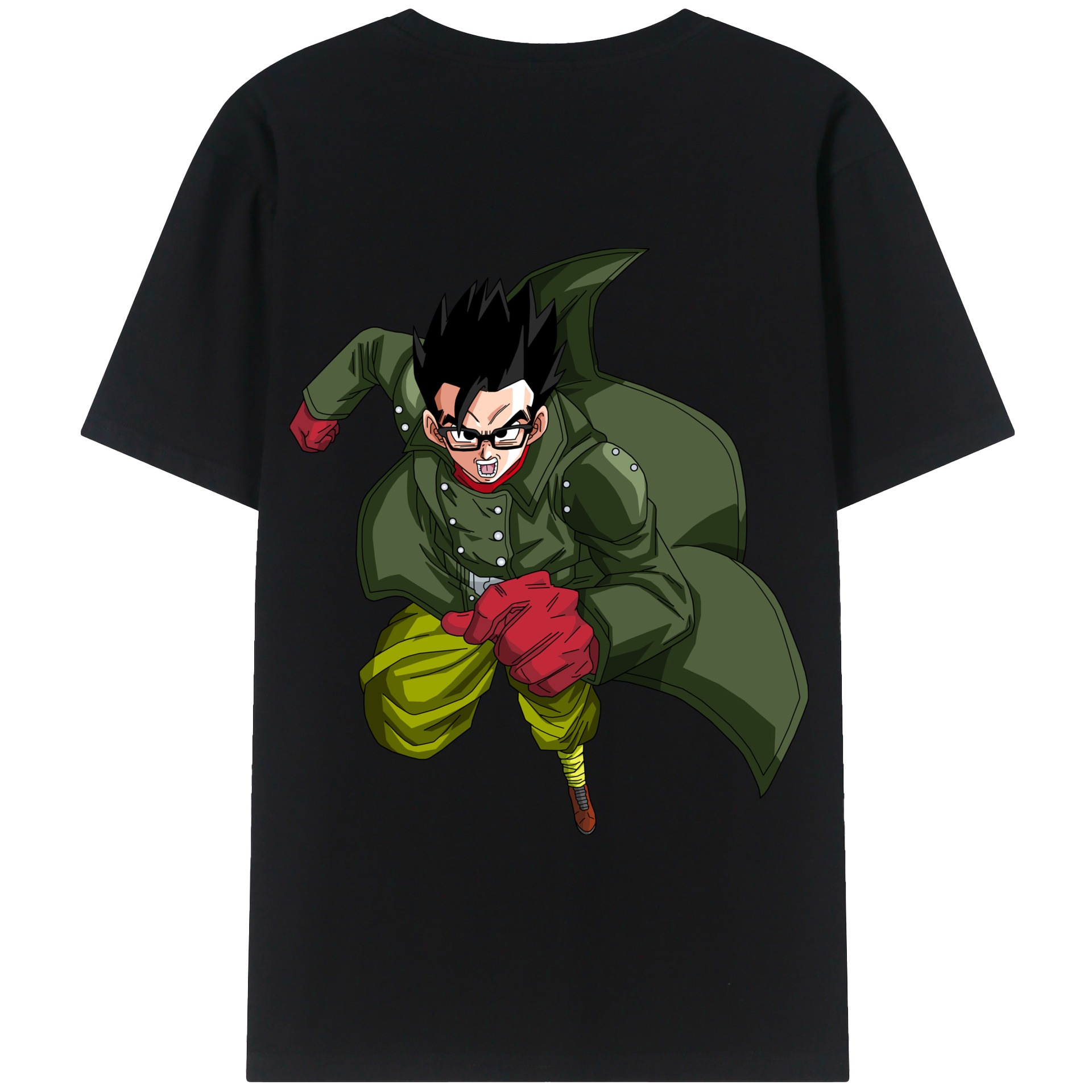 （画像用） ドラゴンボール 孫 悟飯（そんごはん）DRAGON BALL Son Gohan 綿100％半袖Tシャツ（背面プリント）