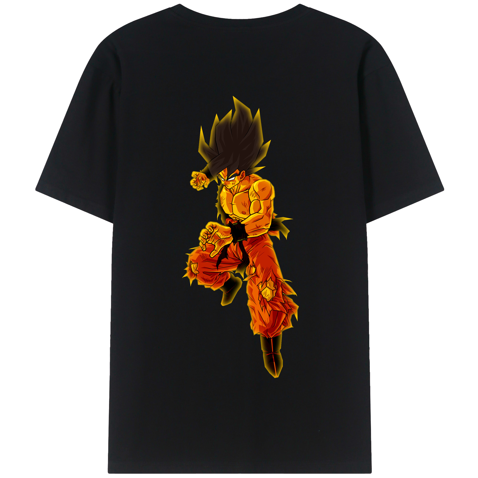 （画像用） ドラゴンボール 孫 悟飯（そんごはん）DRAGON BALL Son Gohan 綿100％半袖Tシャツ（背面プリント）