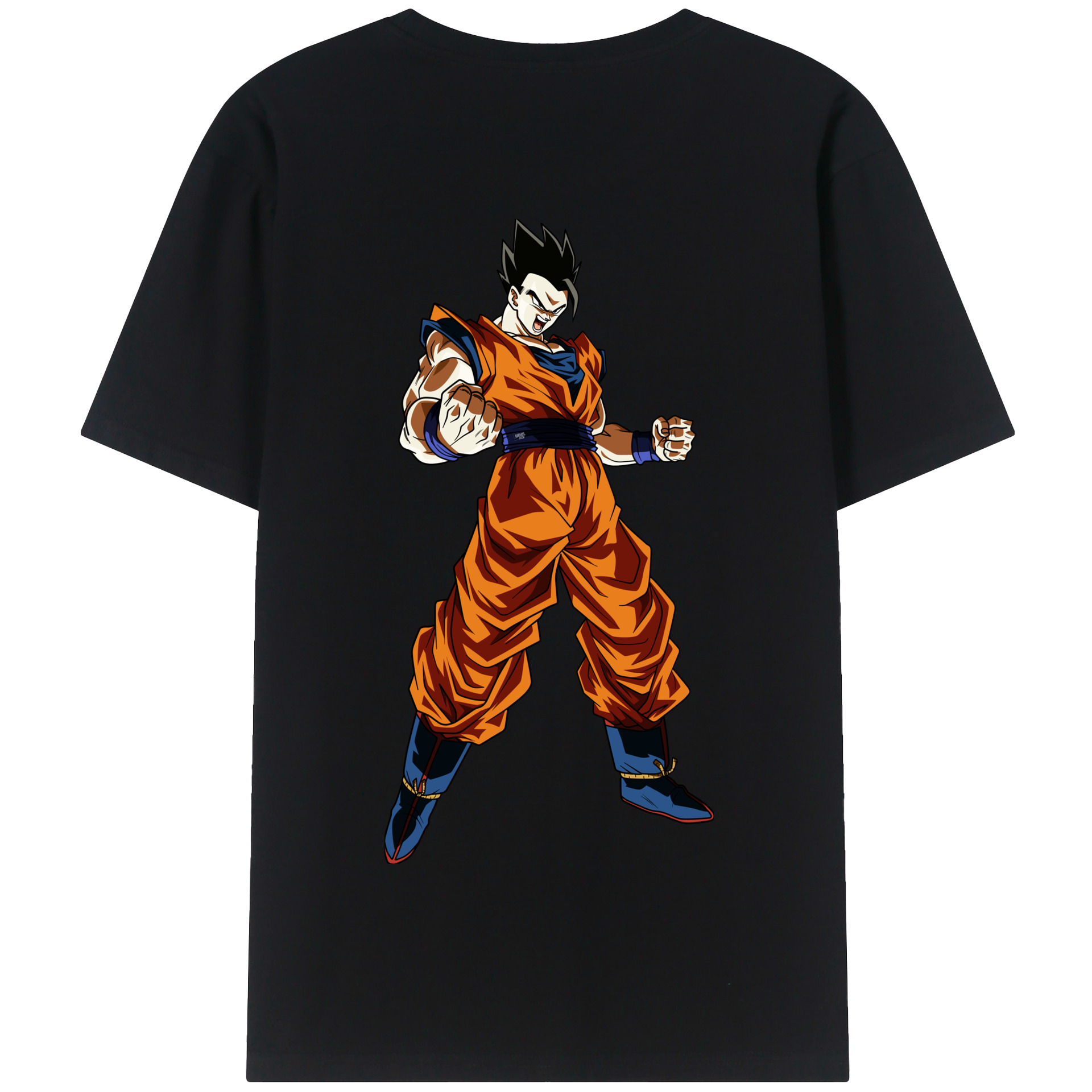 （画像用） ドラゴンボール 孫 悟飯（そんごはん）DRAGON BALL Son Gohan 綿100％半袖Tシャツ（背面プリント）