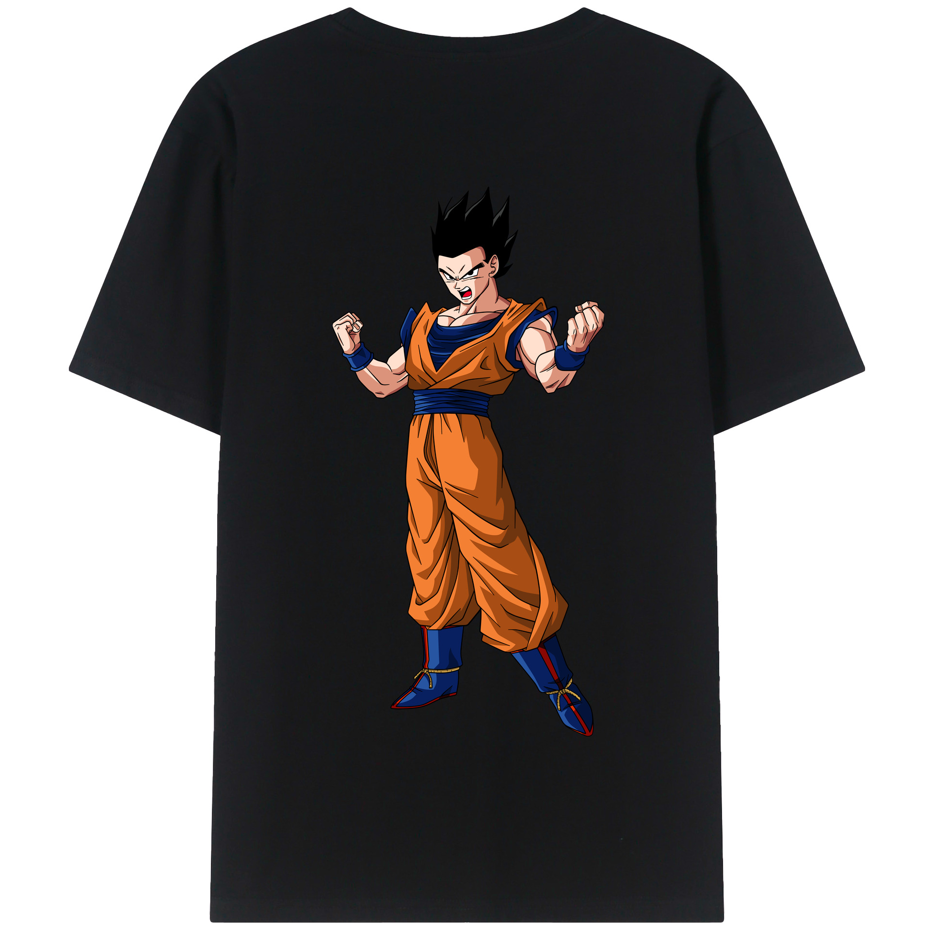 （画像用） ドラゴンボール 孫 悟飯（そんごはん）DRAGON BALL Son Gohan 綿100％半袖Tシャツ（背面プリント）