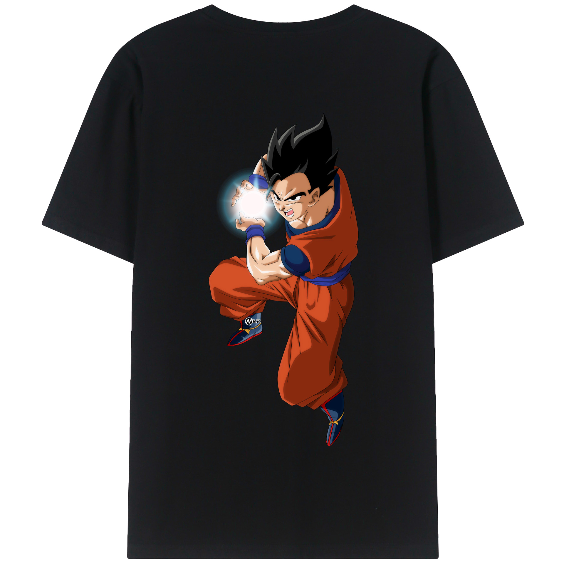 （画像用） ドラゴンボール 孫 悟飯（そんごはん）DRAGON BALL Son Gohan 綿100％半袖Tシャツ（背面プリント）