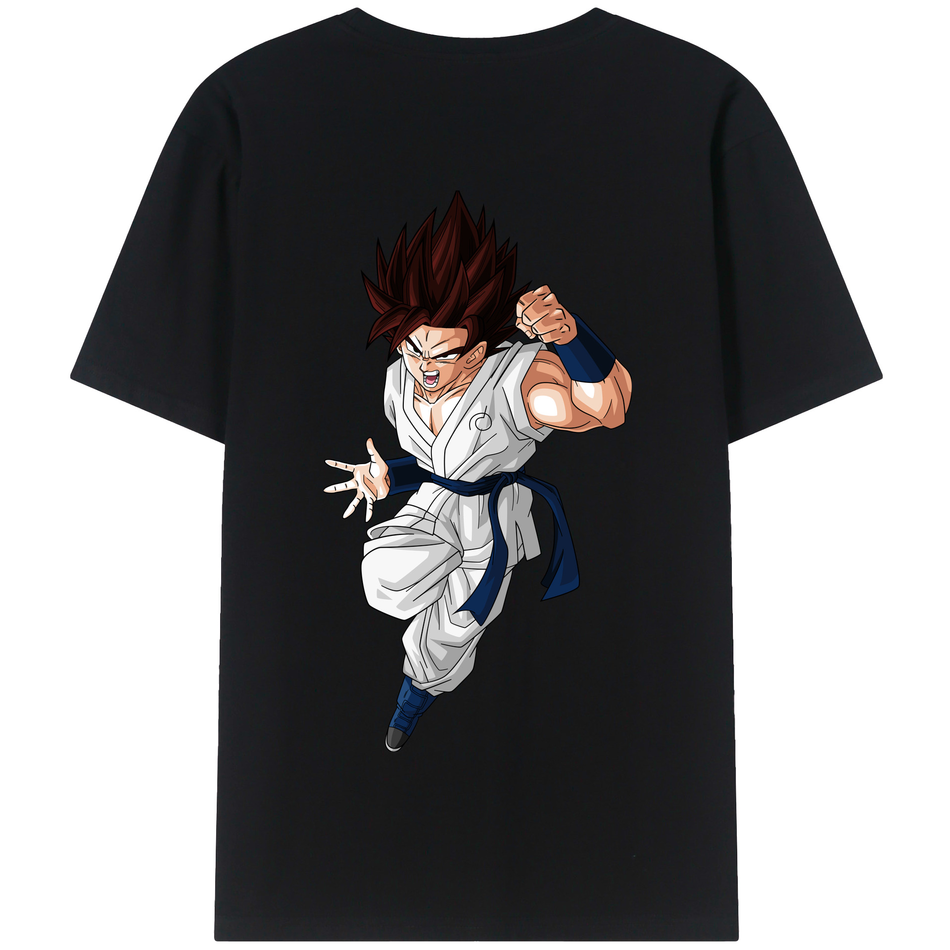 （画像用） ドラゴンボール 孫 悟飯（そんごはん）DRAGON BALL Son Gohan 綿100％半袖Tシャツ（背面プリント）