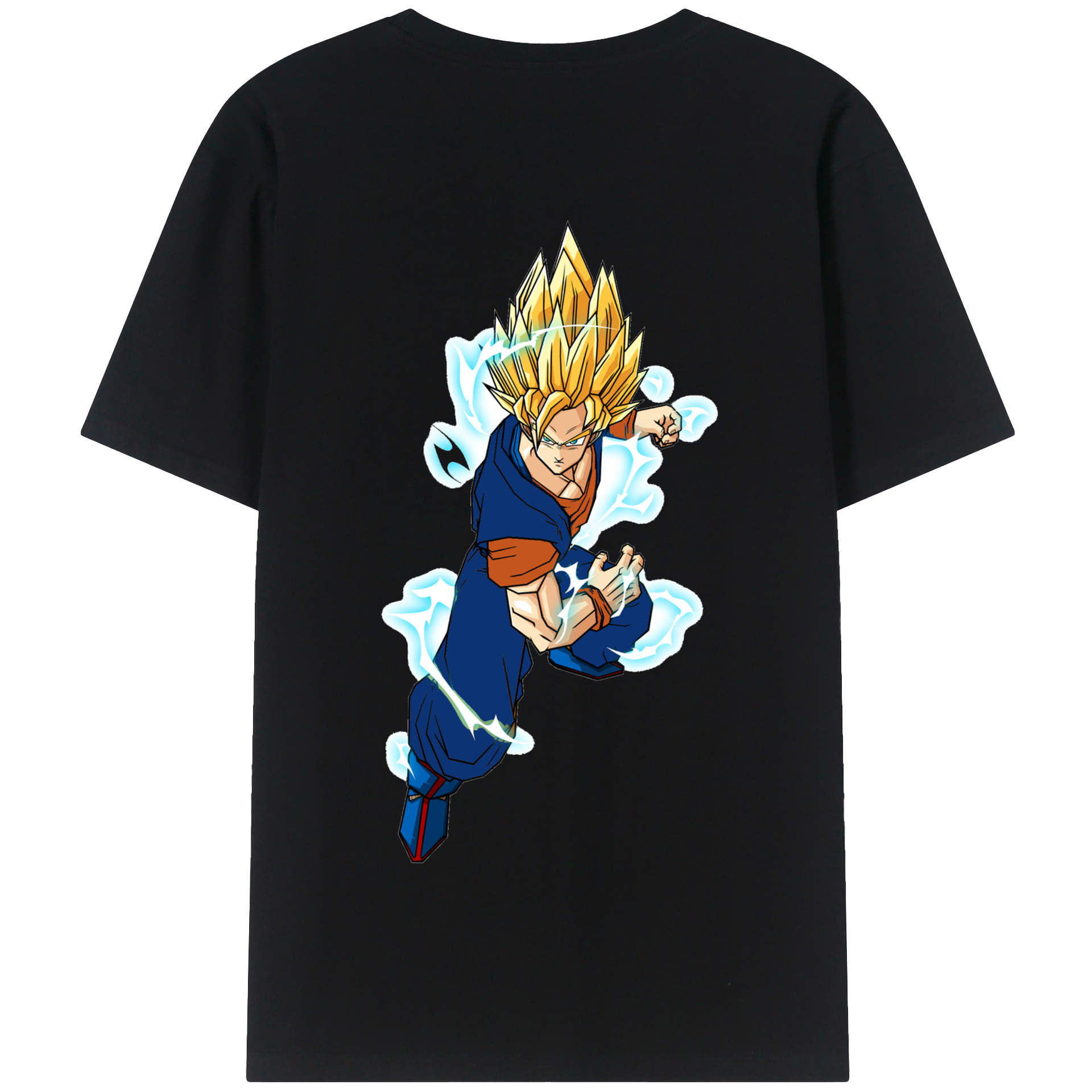 （画像用） ドラゴンボール 孫 悟飯（そんごはん）DRAGON BALL Son Gohan 綿100％半袖Tシャツ（背面プリント）