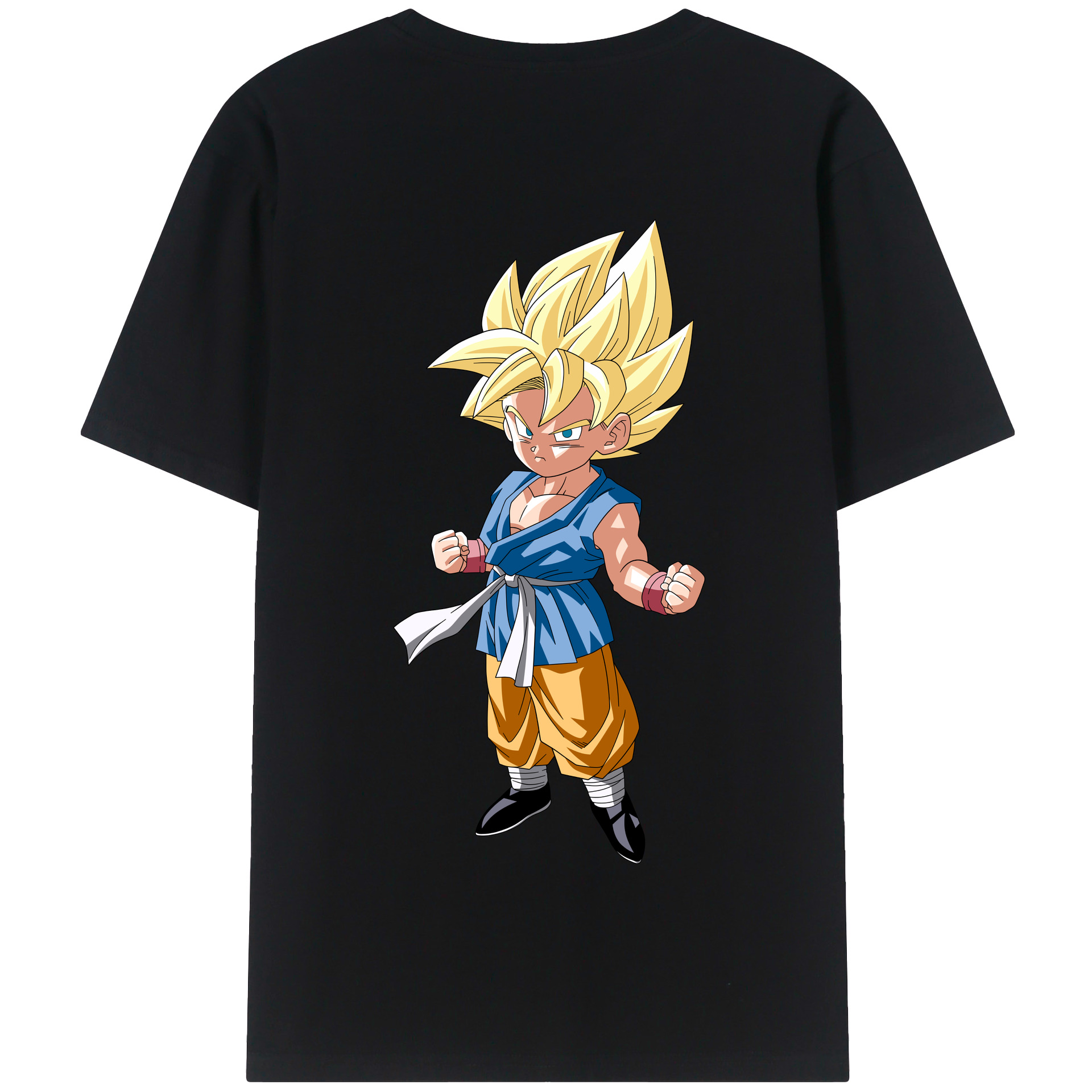 （画像用） ドラゴンボール 孫 悟飯（そんごはん）DRAGON BALL Son Gohan 綿100％半袖Tシャツ（背面プリント）