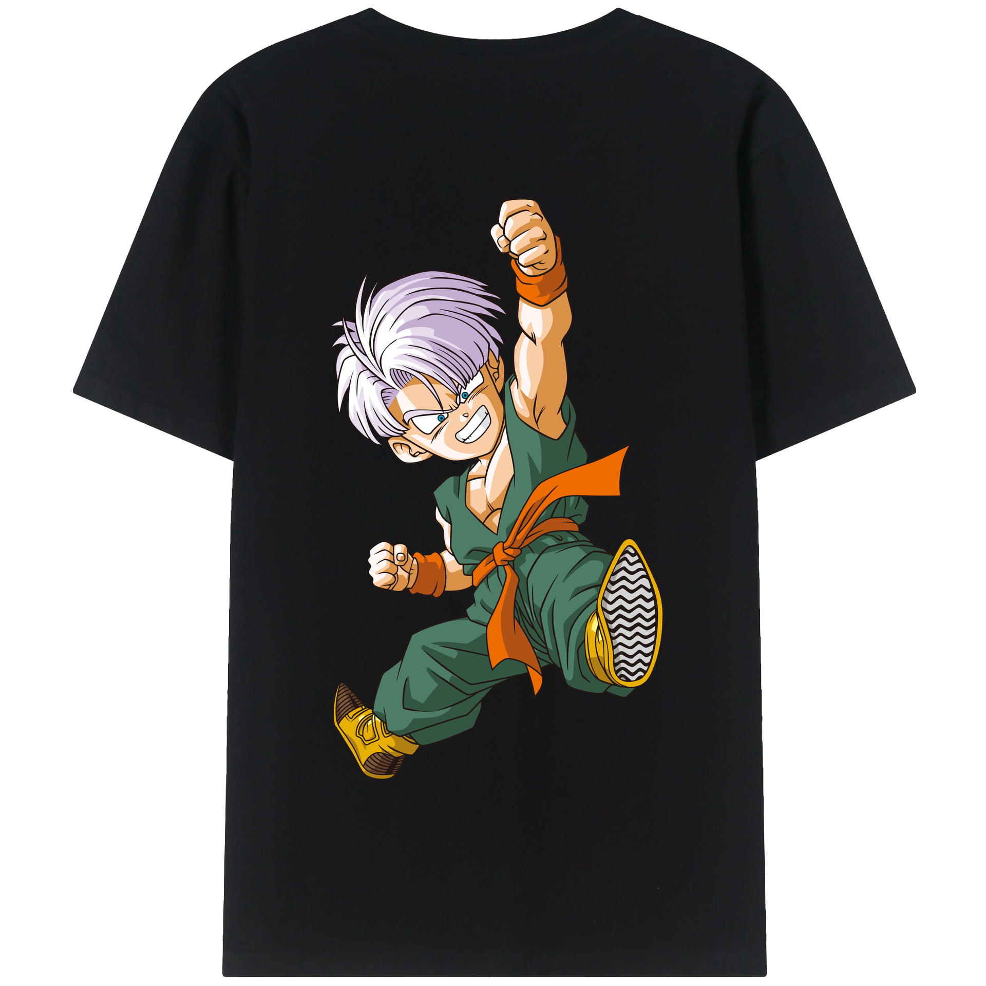 （画像用） ドラゴンボール トランクス（Torankusu）DRAGON BALL Trunks 綿100％半袖Tシャツ（背面プリント）