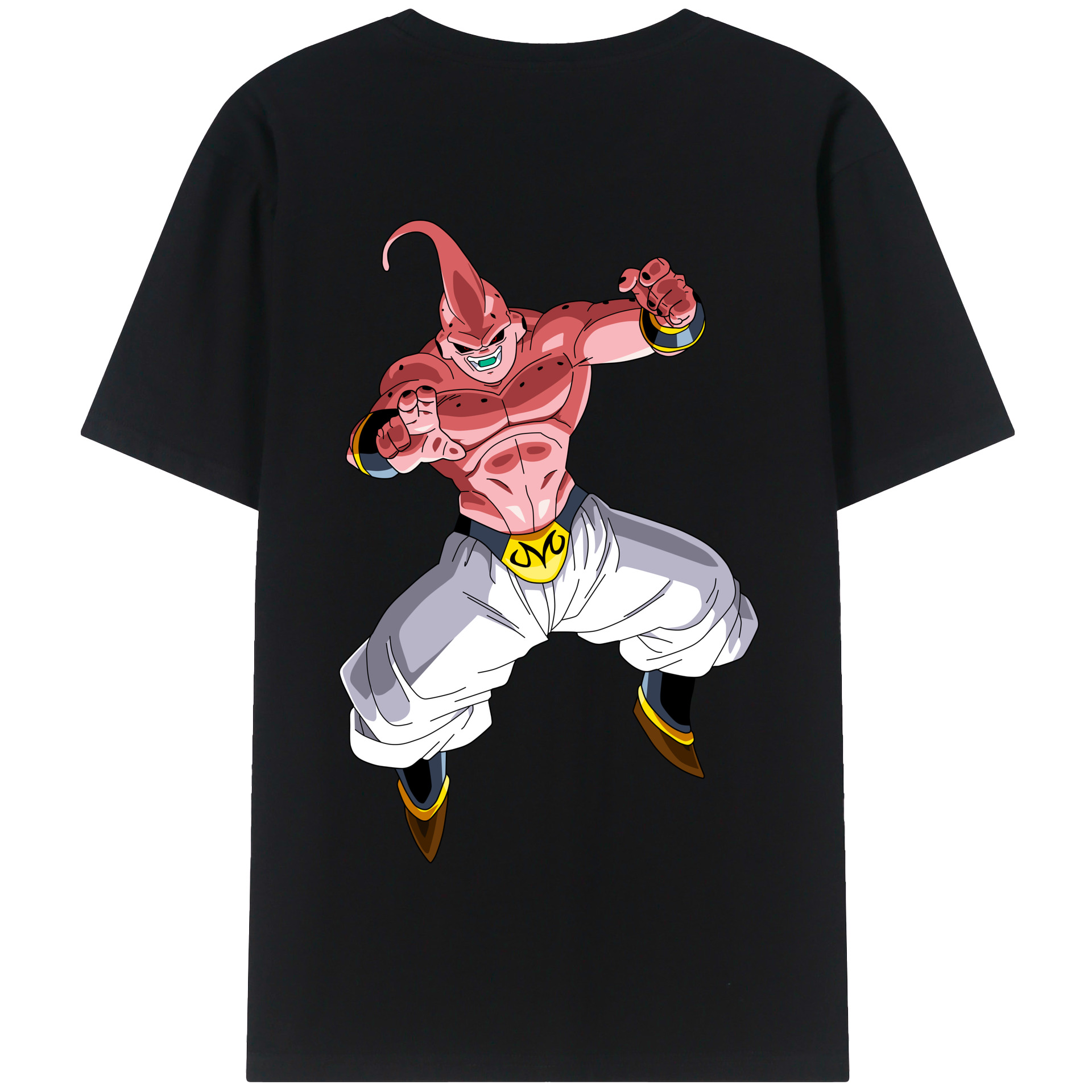 （画像用） ドラゴンボール 魔人ブウ DRAGON BALL Majin Buu 綿100％半袖Tシャツ（背面プリント）