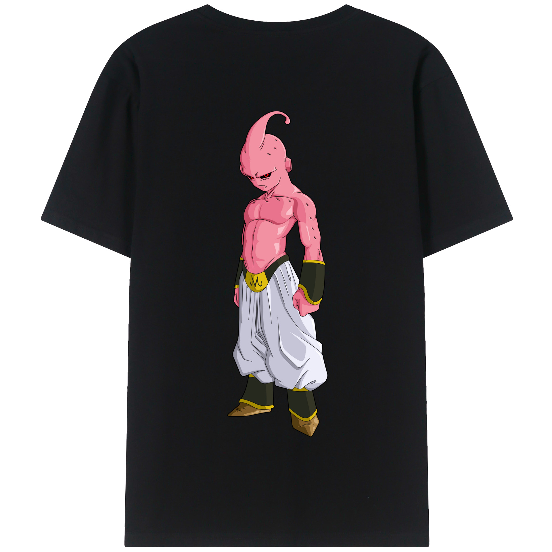 （画像用） ドラゴンボール 魔人ブウ DRAGON BALL Majin Buu 綿100％半袖Tシャツ（背面プリント）