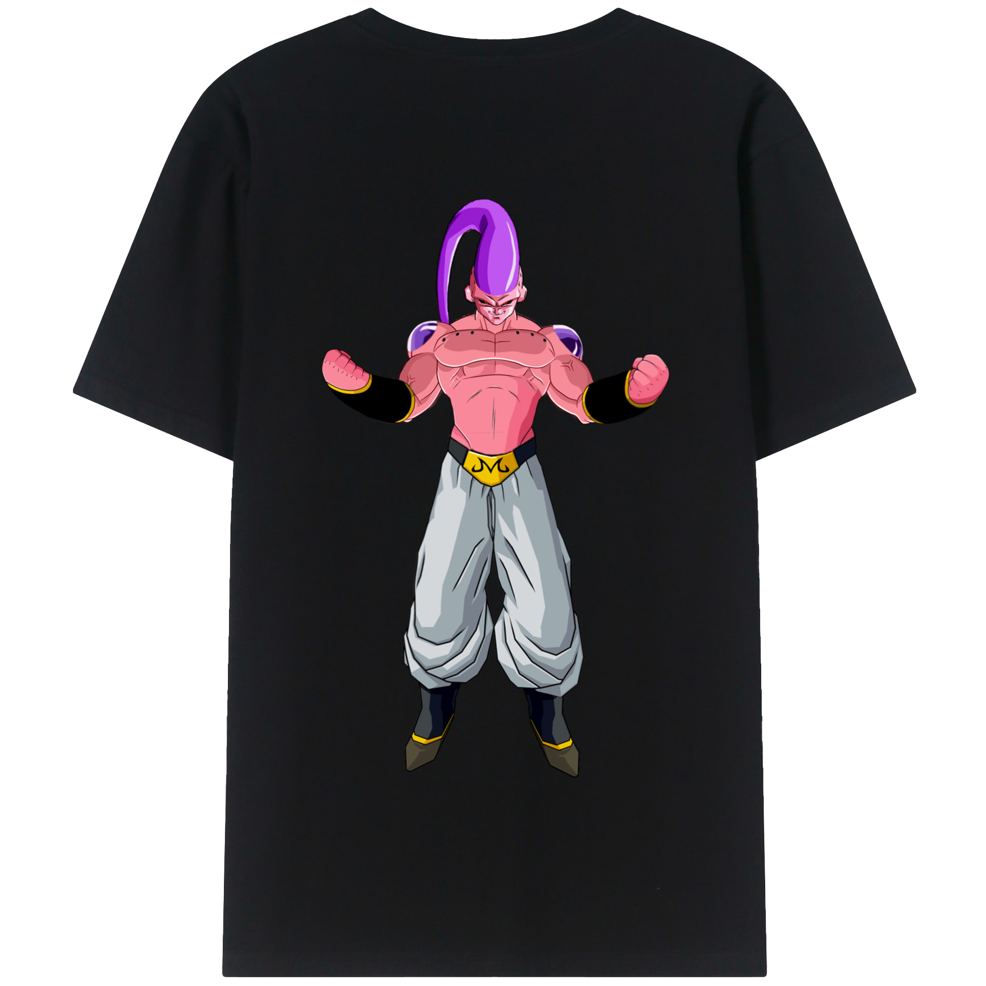 （画像用） ドラゴンボール 魔人ブウ DRAGON BALL Majin Buu 綿100％半袖Tシャツ（背面プリント）