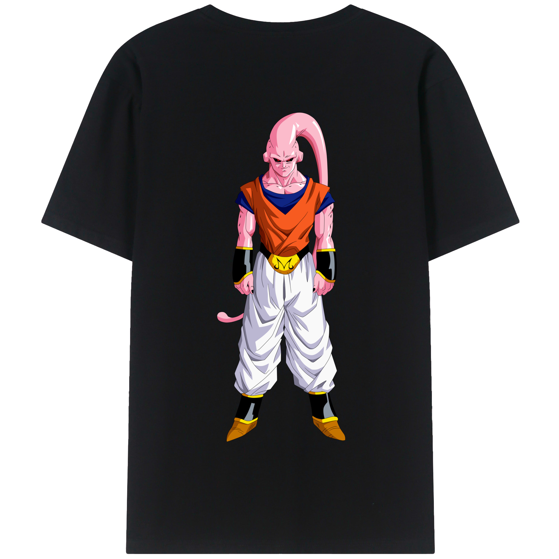 （画像用） ドラゴンボール 魔人ブウ DRAGON BALL Majin Buu 綿100％半袖Tシャツ（背面プリント）