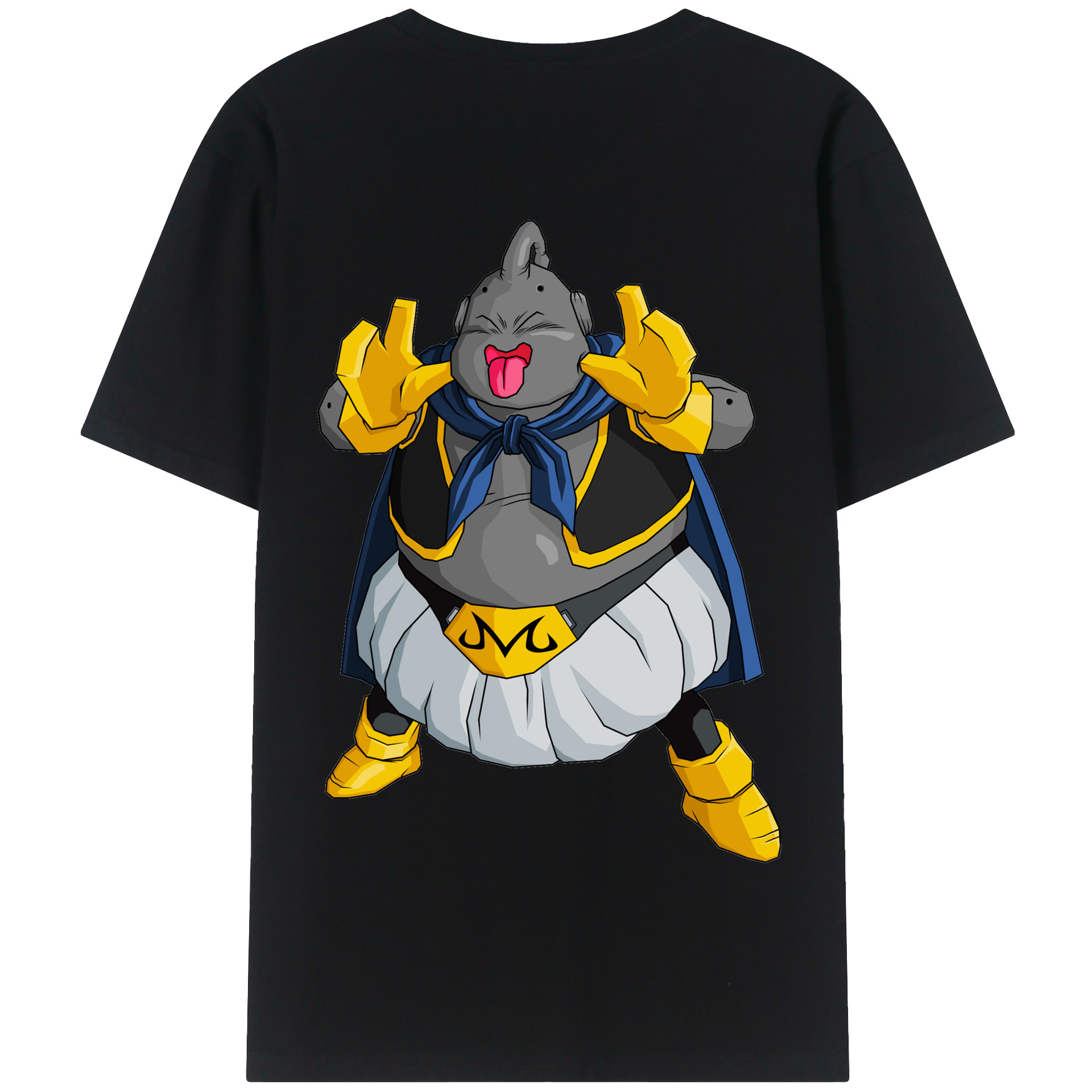 （画像用） ドラゴンボール 魔人ブウ DRAGON BALL Majin Buu 綿100％半袖Tシャツ（背面プリント）